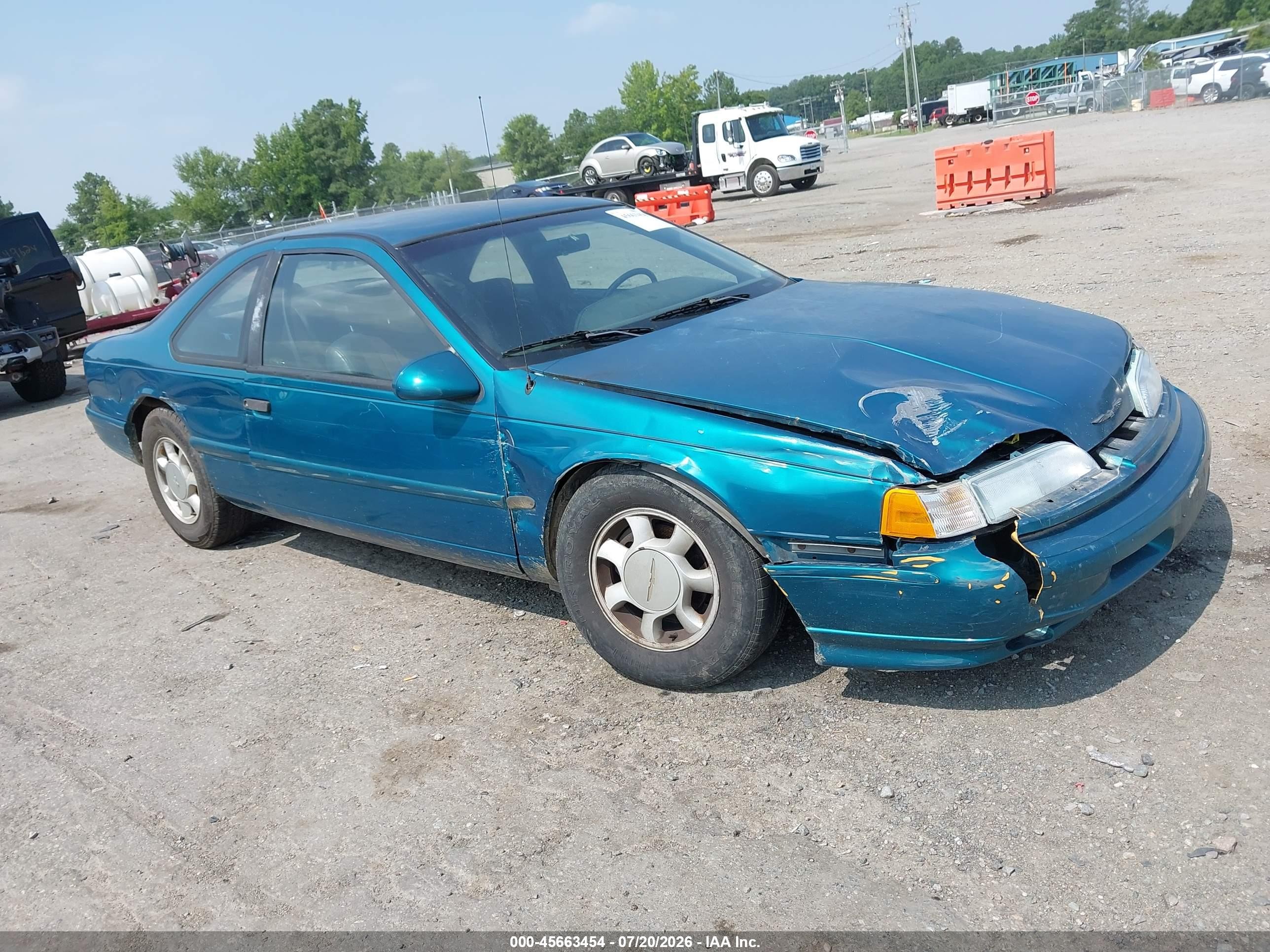 1993 Ford Thunderbird Lx Green vin: 1FAPP6241PH127855