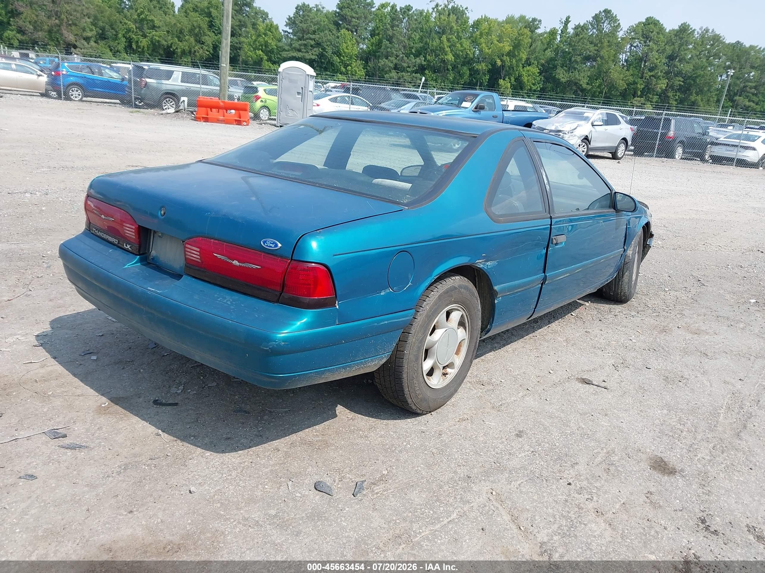 1993 Ford Thunderbird Lx Green vin: 1FAPP6241PH127855