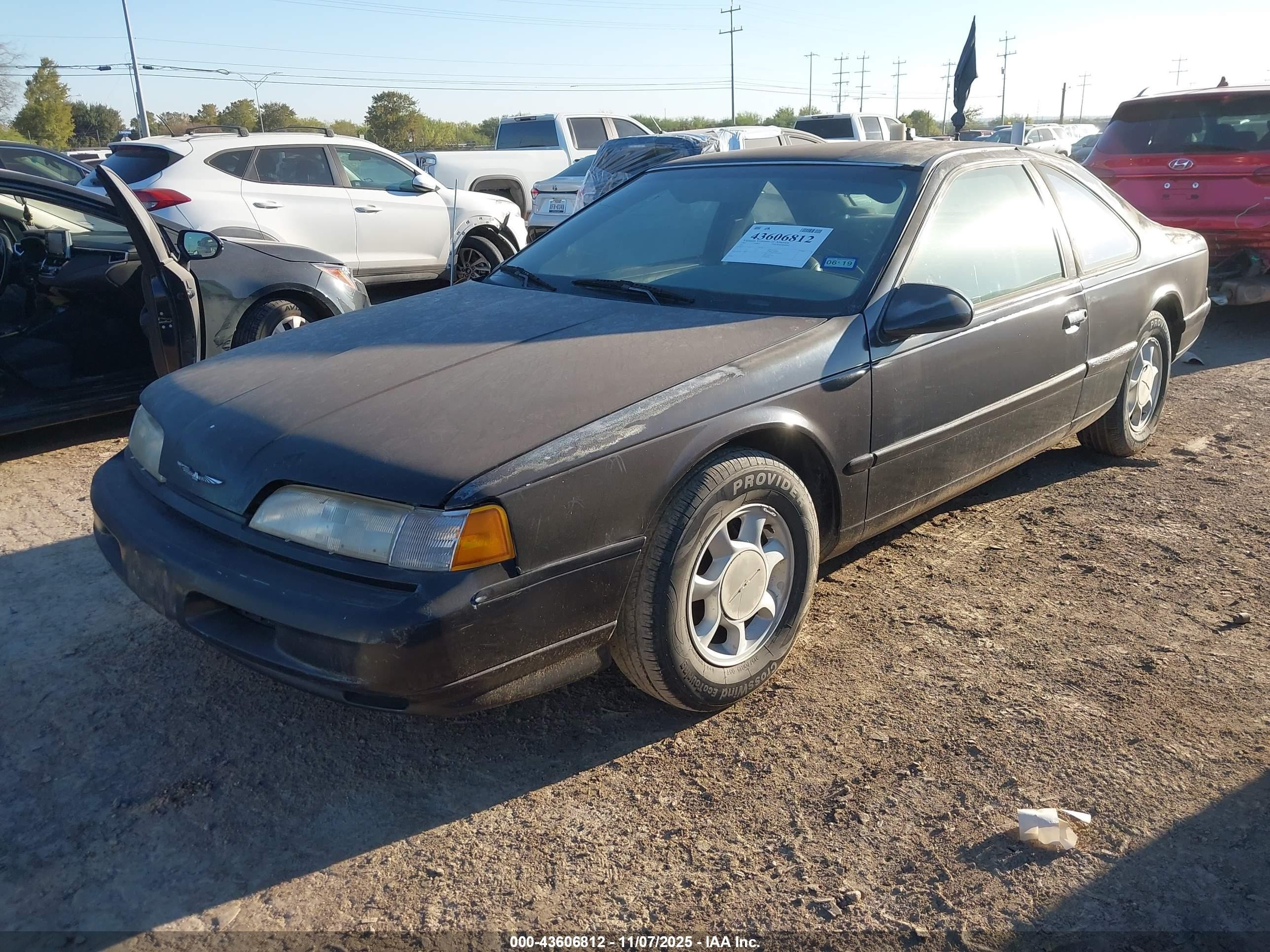 1993 Ford Thunderbird Lx Black vin: 1FAPP6241PH223095