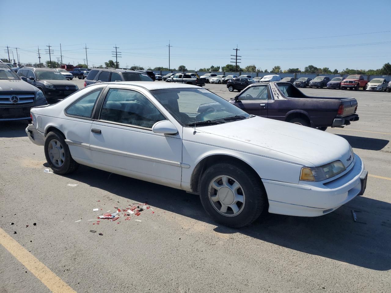 1993 Ford Thunderbird Lx White vin: 1FAPP6242PH206662