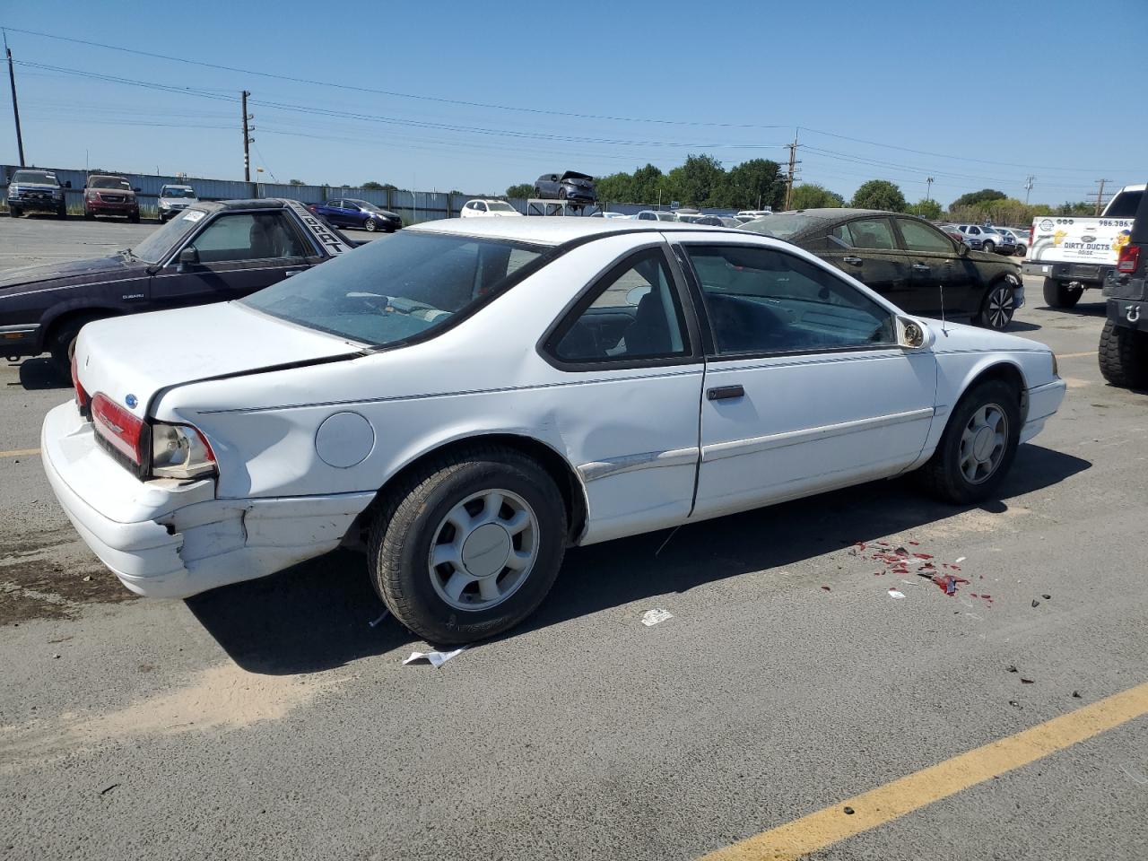 1993 Ford Thunderbird Lx White vin: 1FAPP6242PH206662