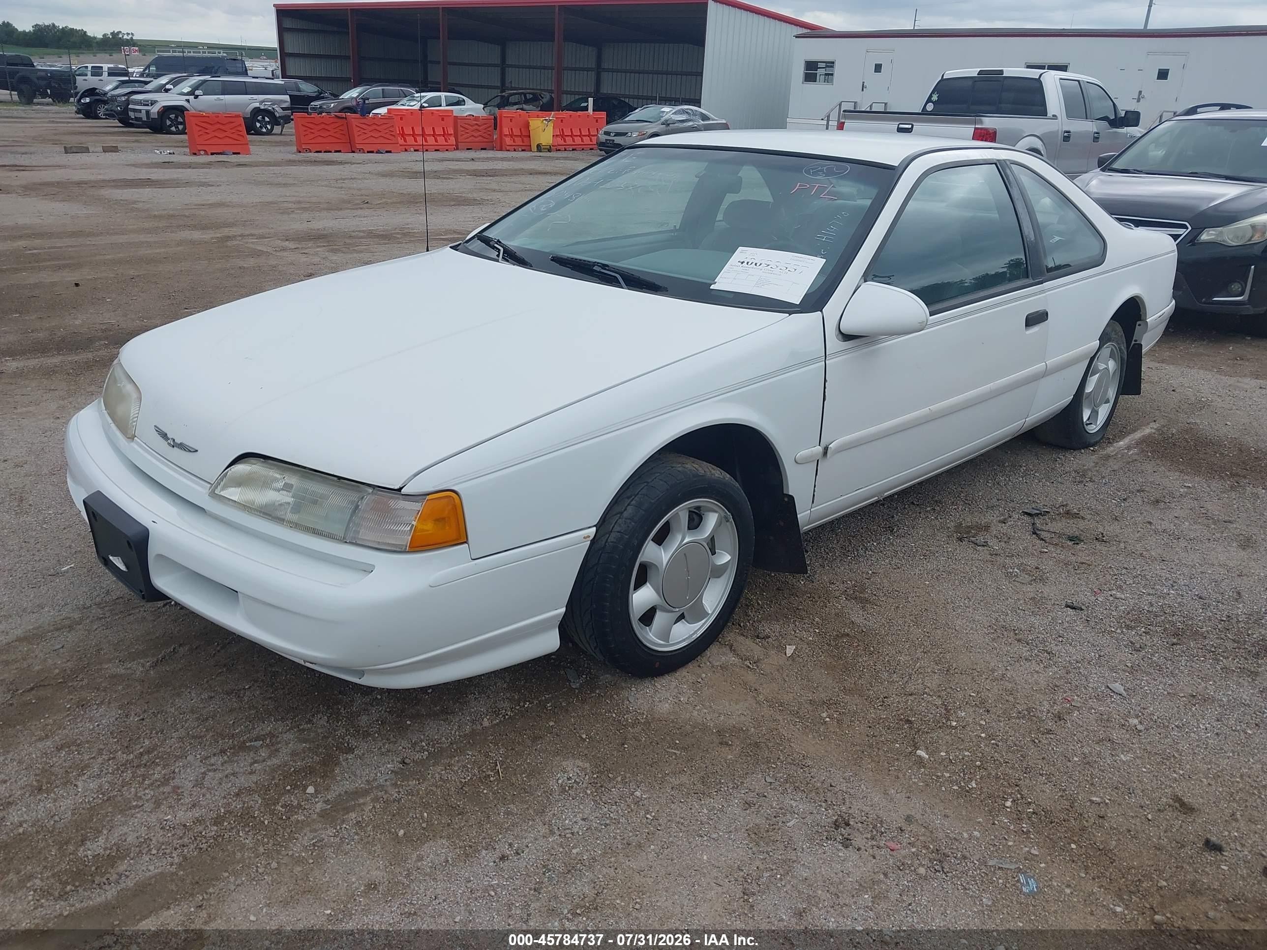 1993 Ford Thunderbird Lx White vin: 1FAPP6247PH147401