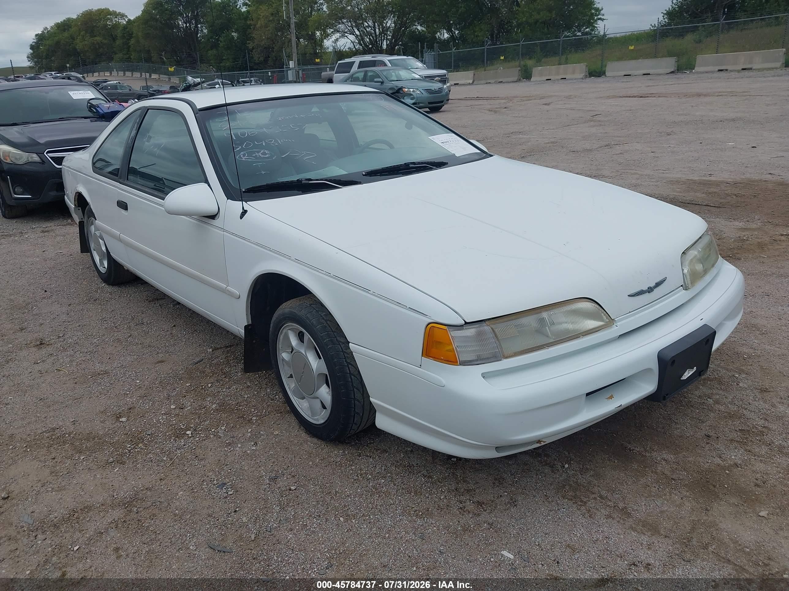 1993 Ford Thunderbird Lx White vin: 1FAPP6247PH147401