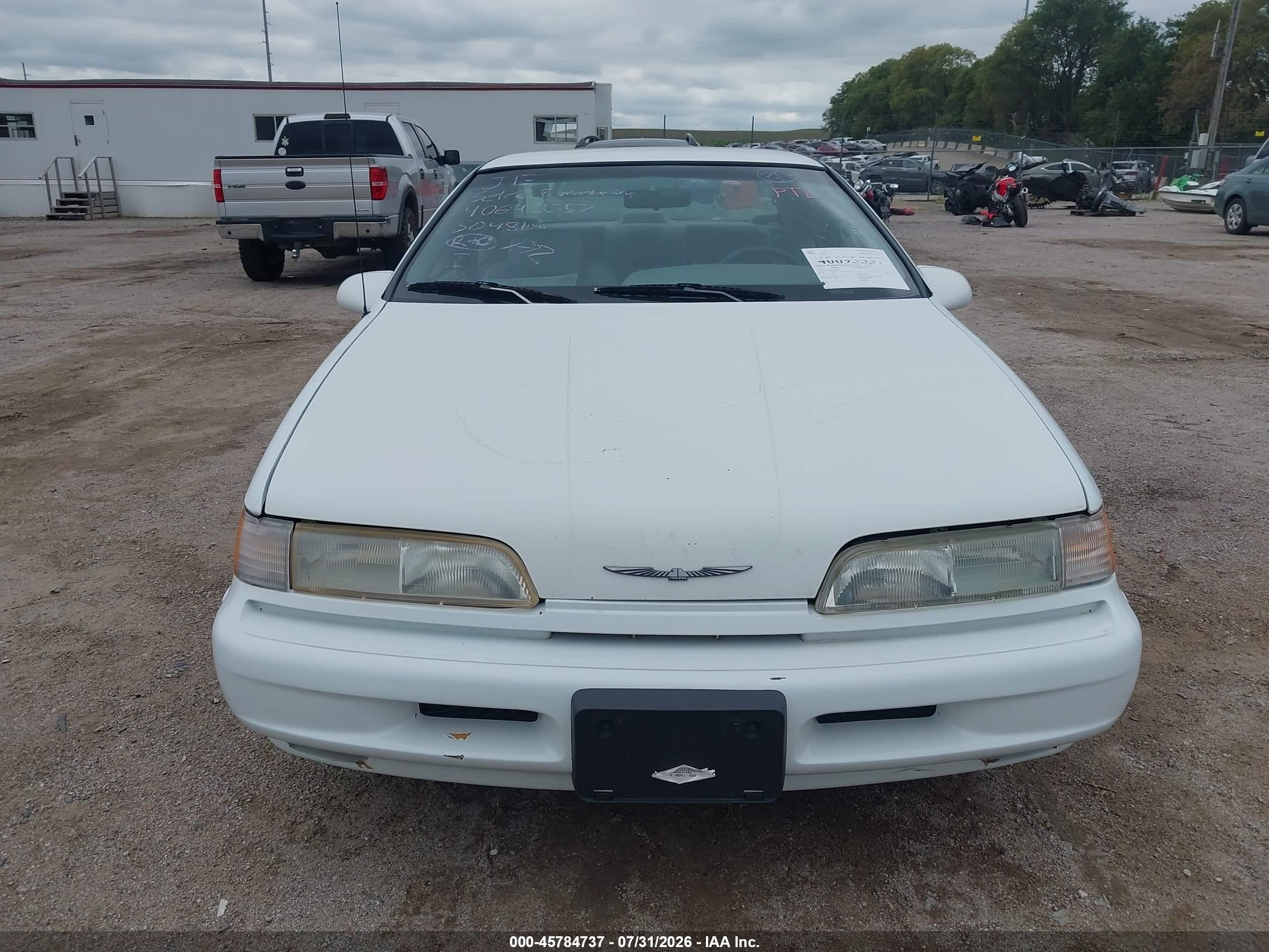 1993 Ford Thunderbird Lx White vin: 1FAPP6247PH147401