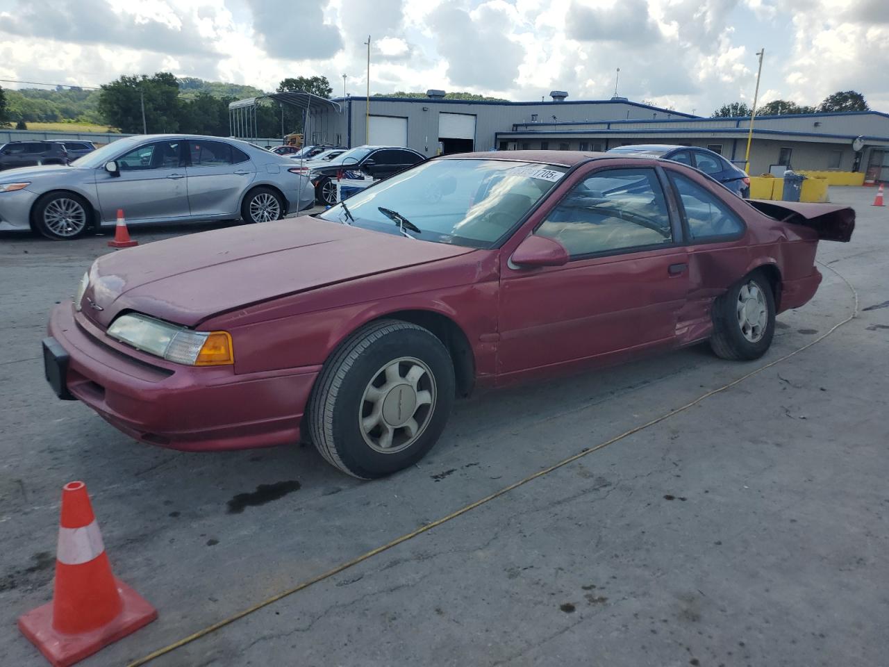 1993 Ford Thunderbird Lx Red vin: 1FAPP6248PH105528