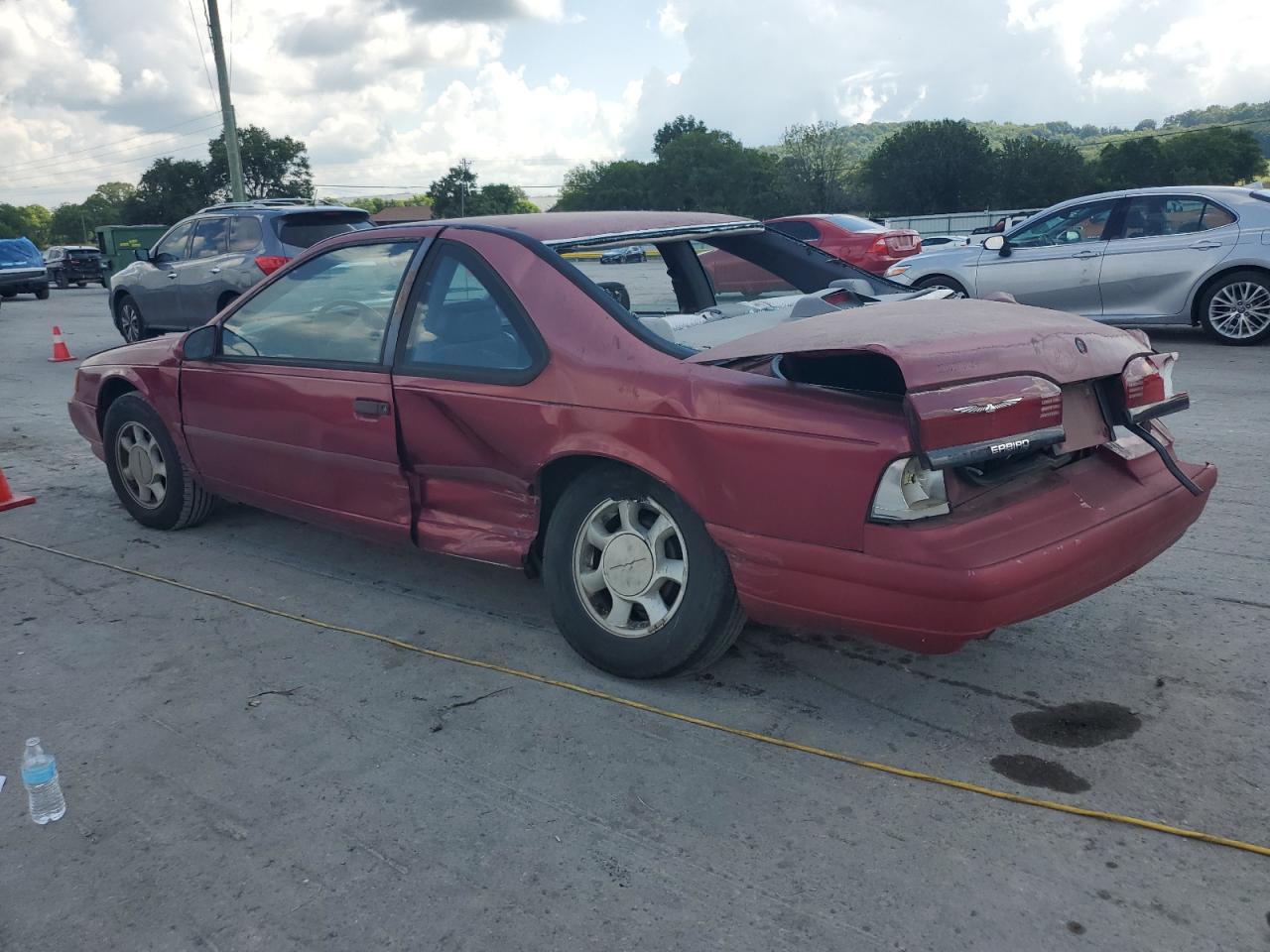 1993 Ford Thunderbird Lx Red vin: 1FAPP6248PH105528