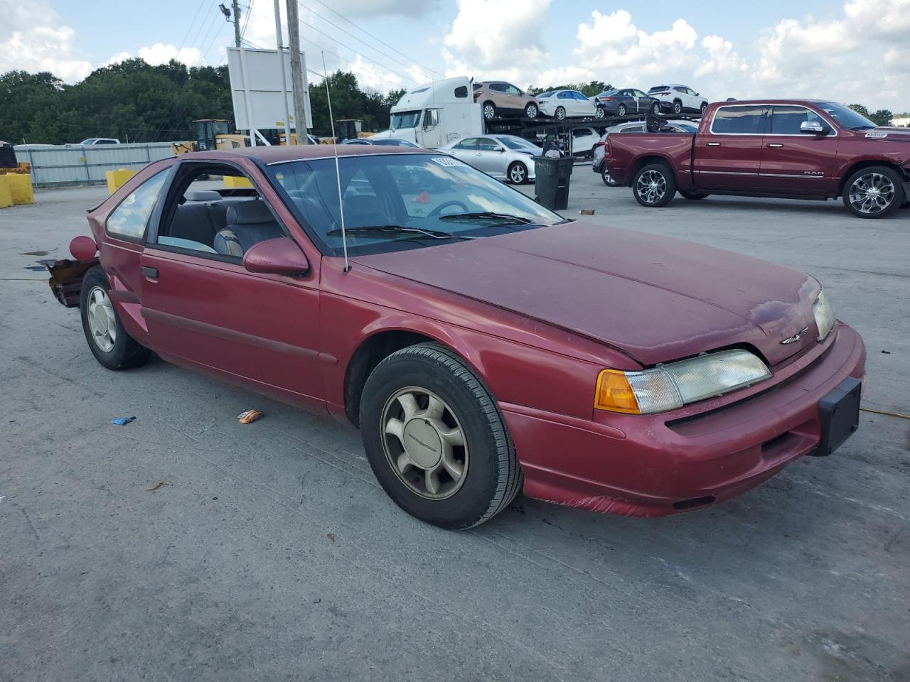 1993 Ford Thunderbird Lx Red vin: 1FAPP6248PH105528