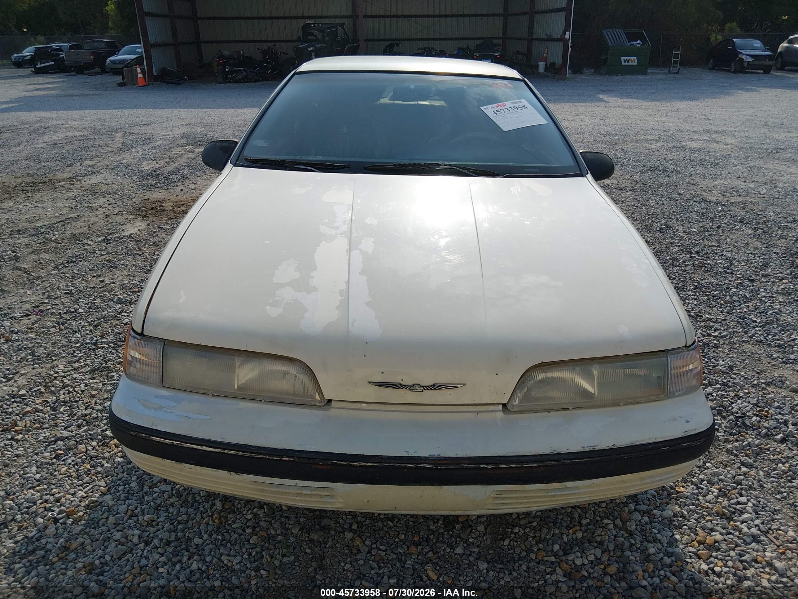 1989 Ford Thunderbird Lx White vin: 1FAPP624XKH108455