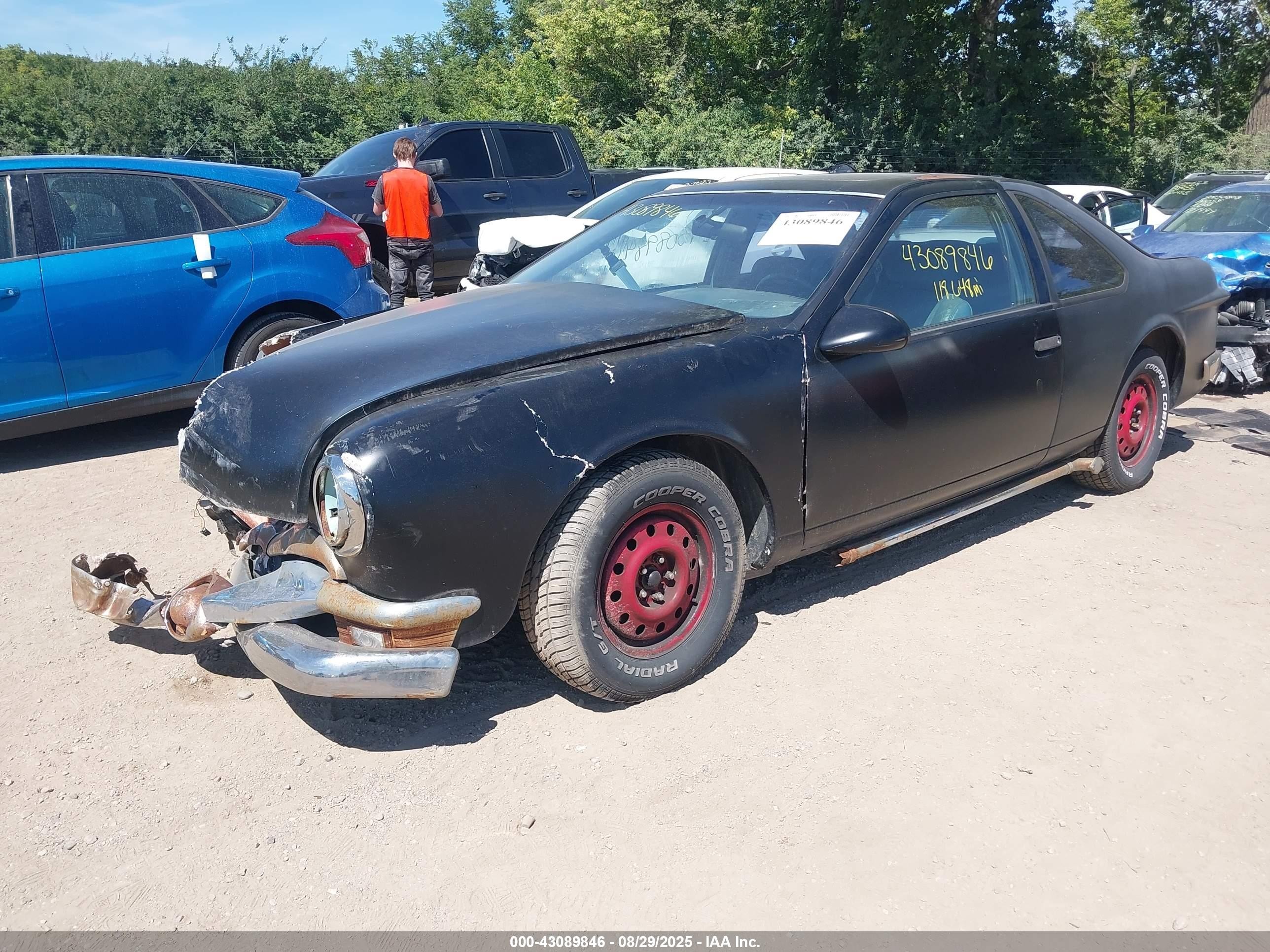 1993 Ford Thunderbird Lx Черный vin: 1FAPP62T4PH197406
