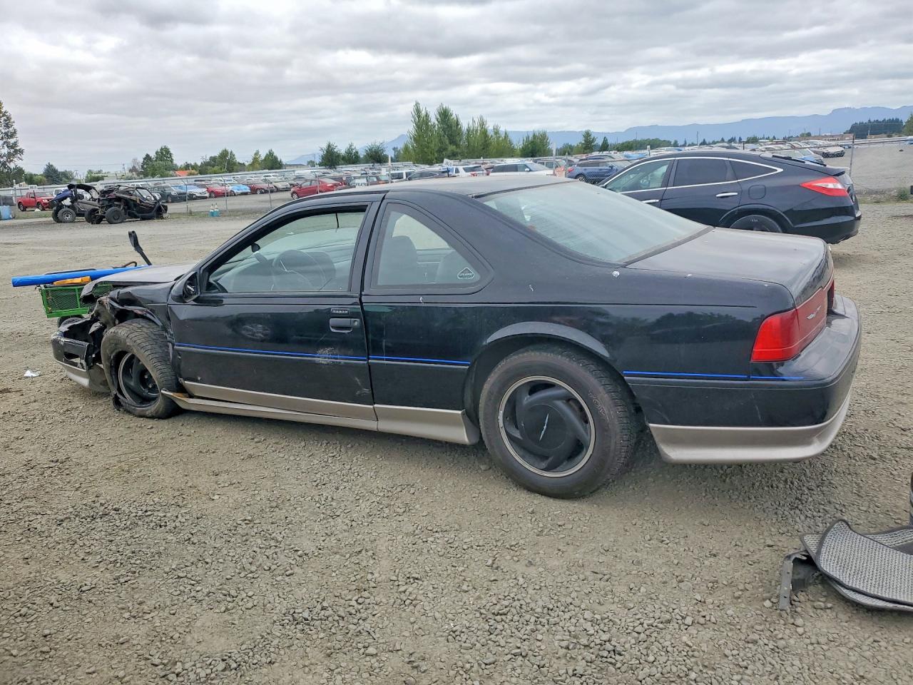 1990 Ford Thunderbird Super Coupe Black vin: 1FAPP64RXLH152661
