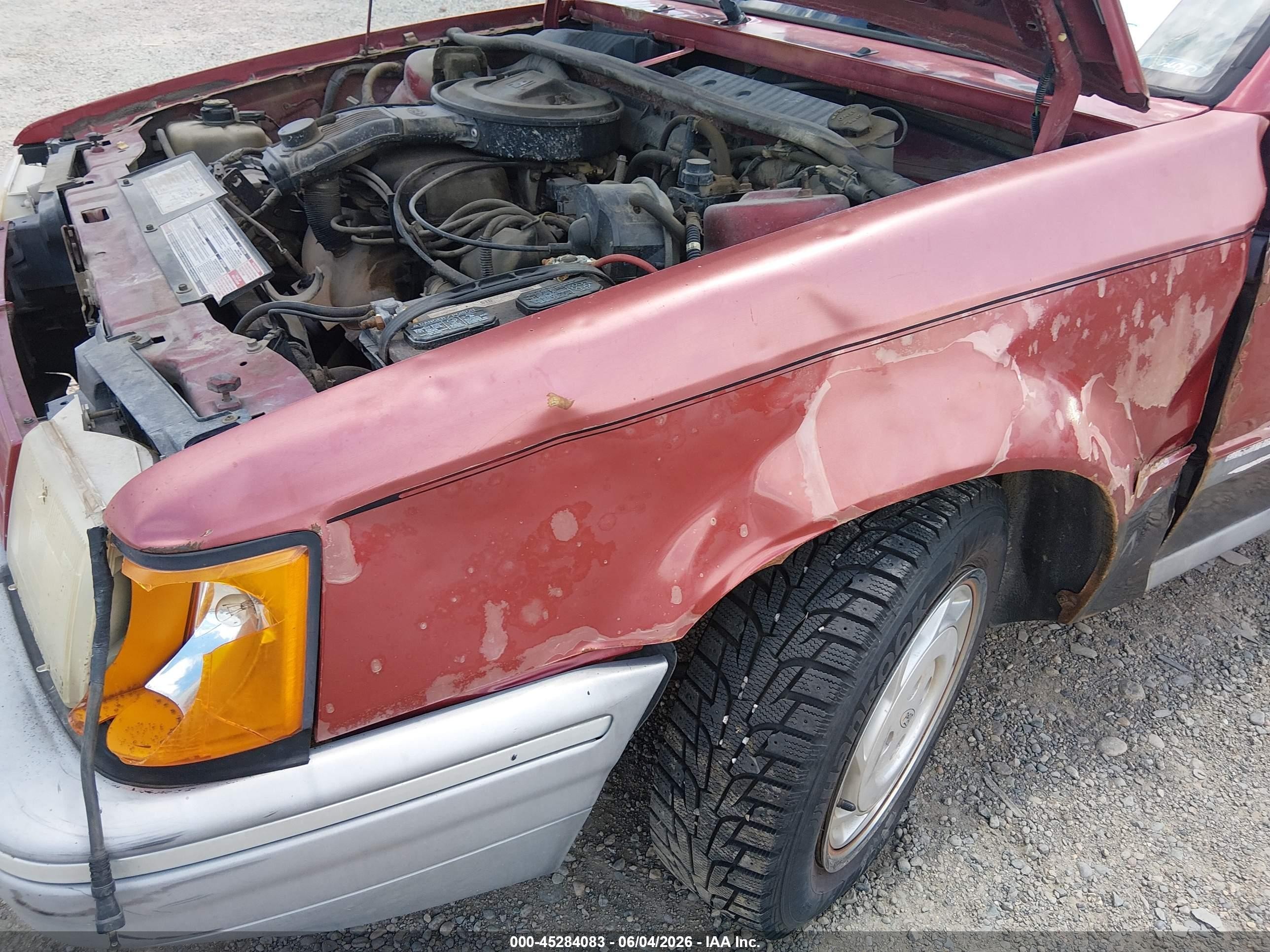 1990 Ford Escort Lx Red vin: 1FAPP9196LW172181