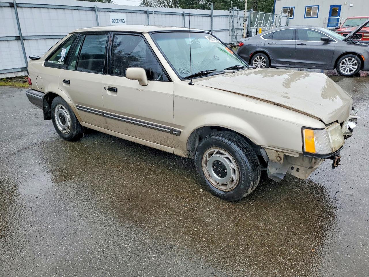 1989 Ford Escort Lx Tan vin: 1FAPP9595KW260180