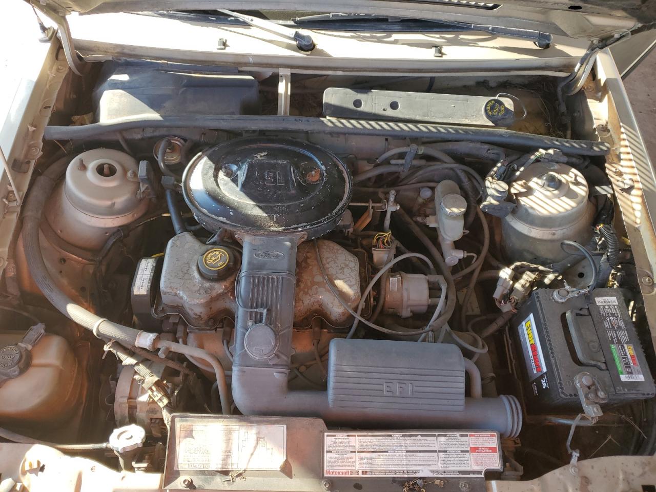 1989 Ford Escort Lx Tan vin: 1FAPP9597KW118042