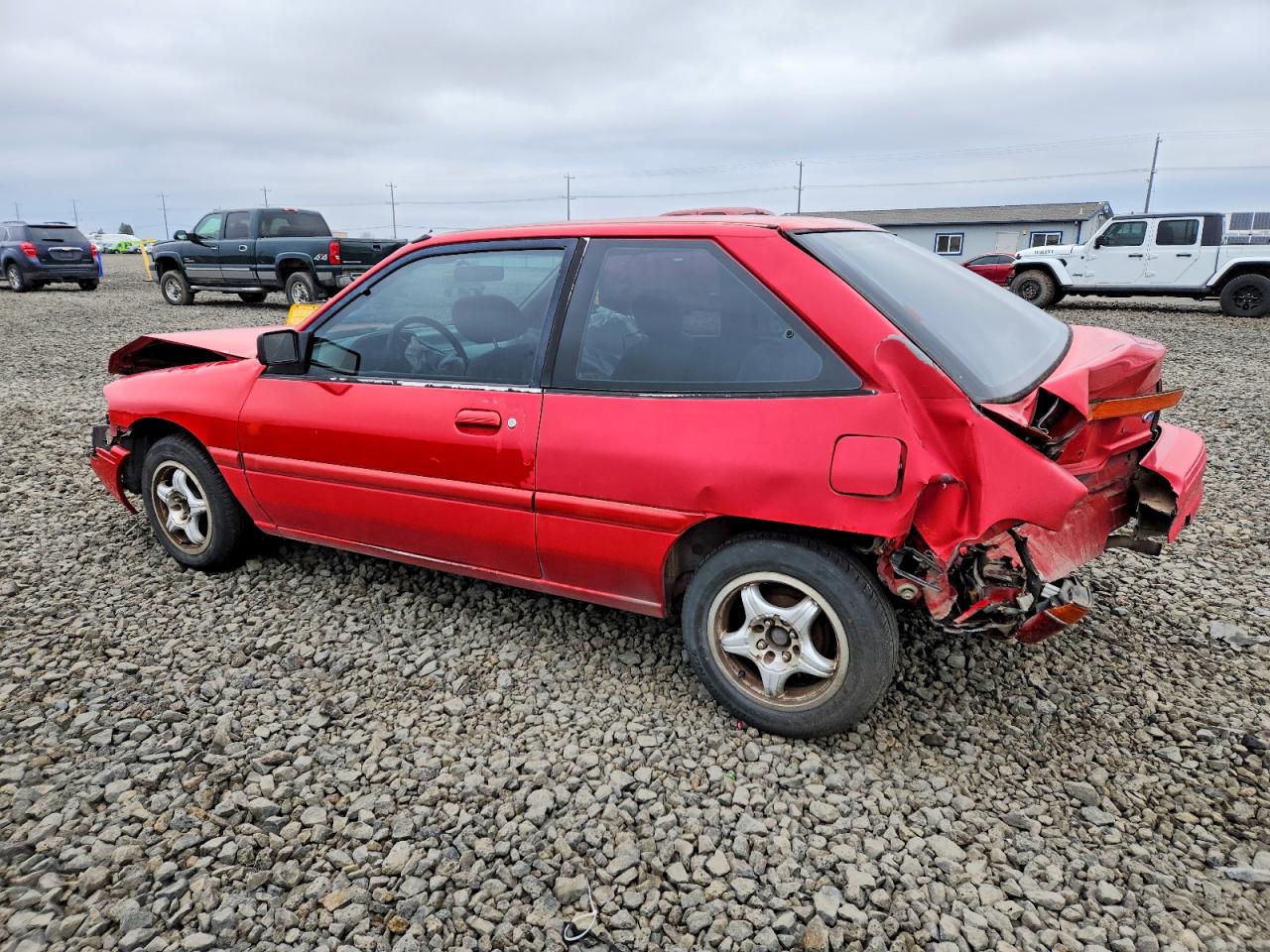 1994 Ford Escort Lx Red vin: 1FARP11J0RW112751