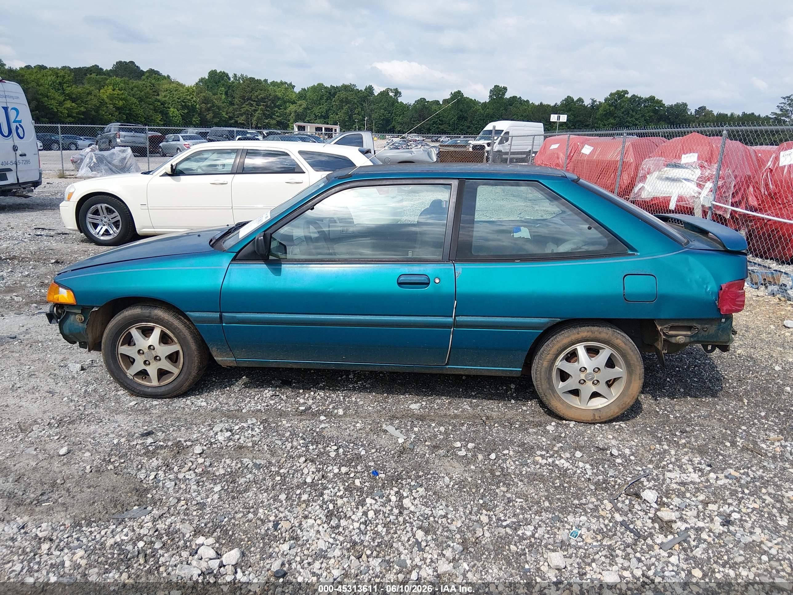 1994 Ford Escort Lx/sport Green vin: 1FARP11J1RW117831
