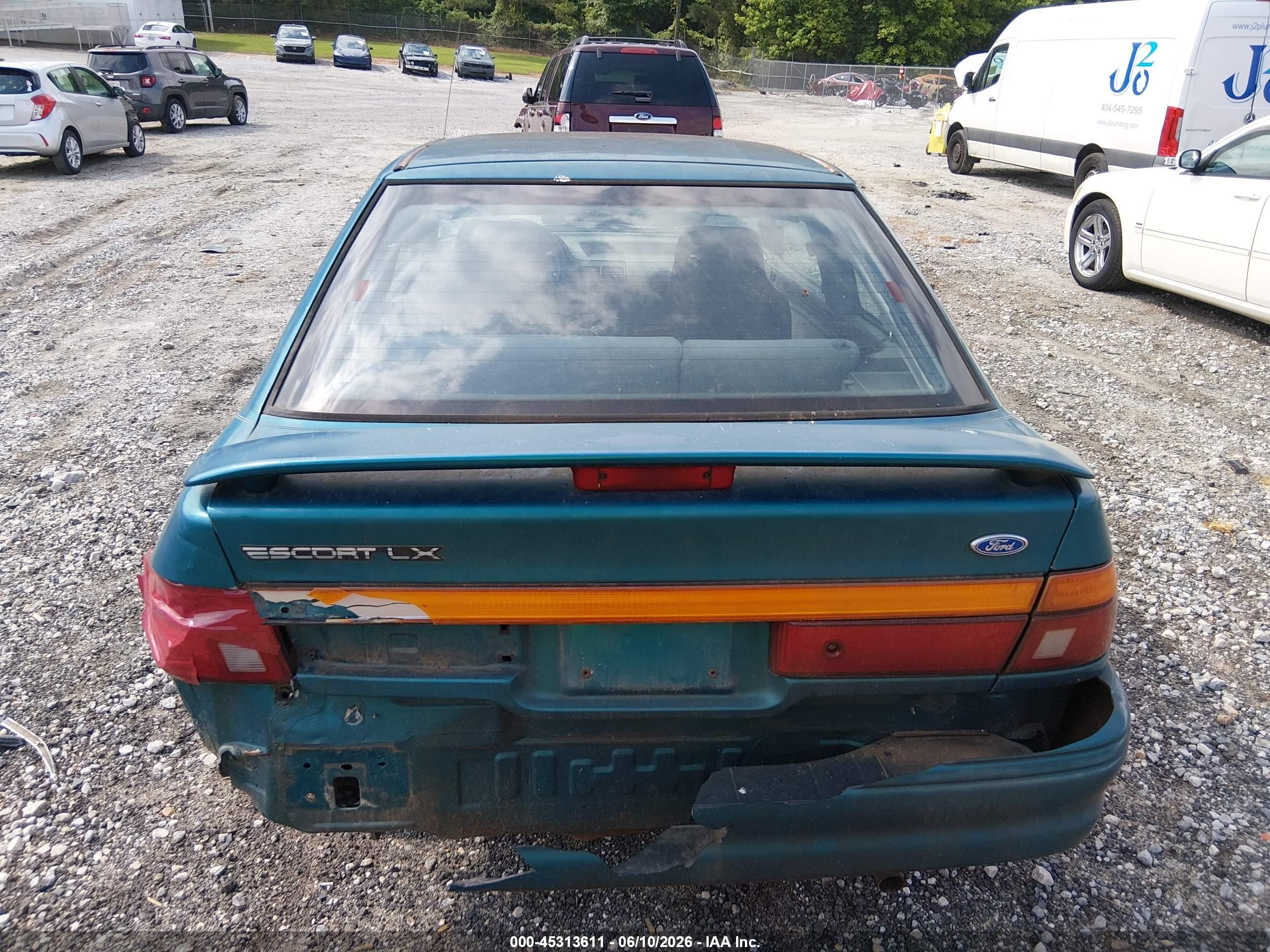 1994 Ford Escort Lx/sport Green vin: 1FARP11J1RW117831