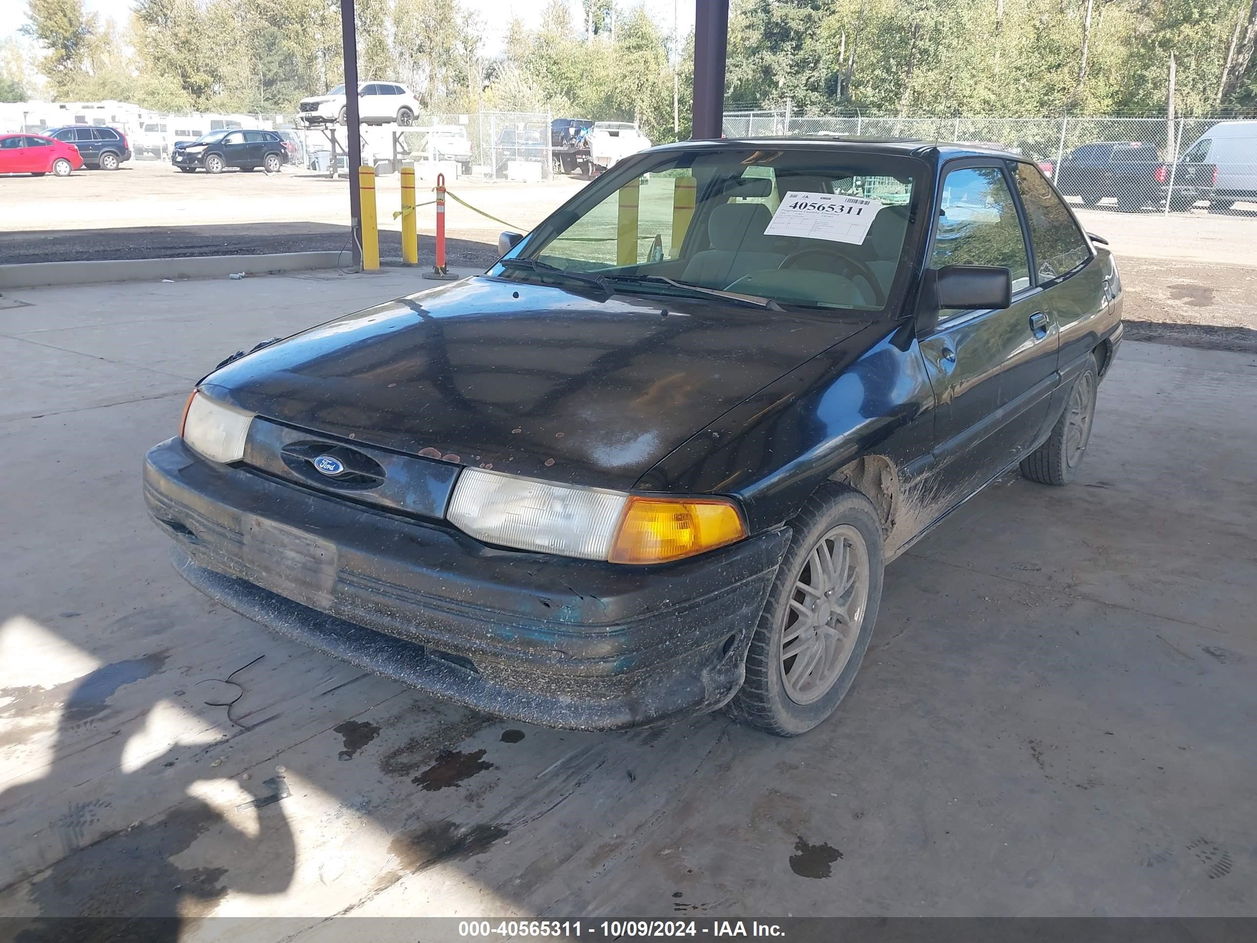 1994 Ford Escort Lx/sport Black vin: 1FARP11J7RW178309