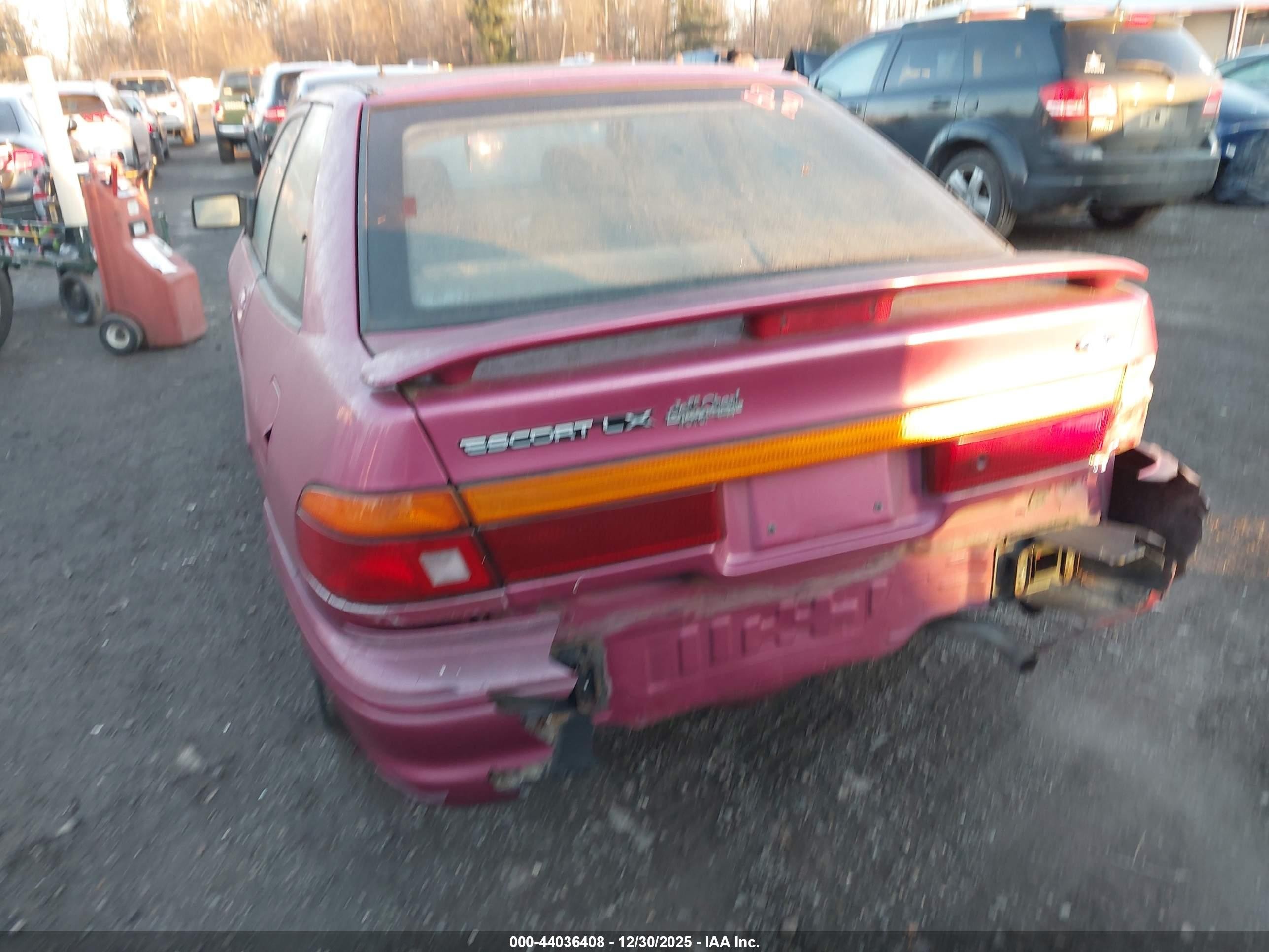 1994 Ford Escort Lx/sport Pink vin: 1FARP11J7RW200518