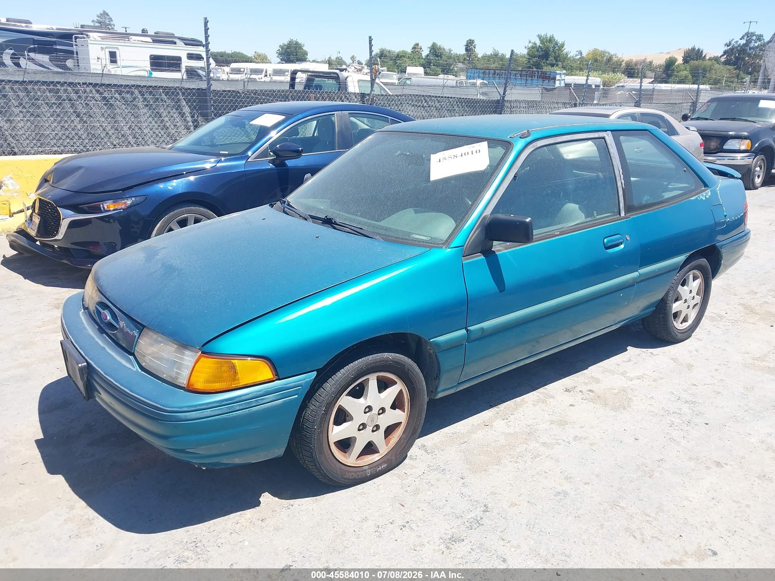 1994 Ford Escort Lx/sport Turquoise vin: 1FARP11J8RW212497