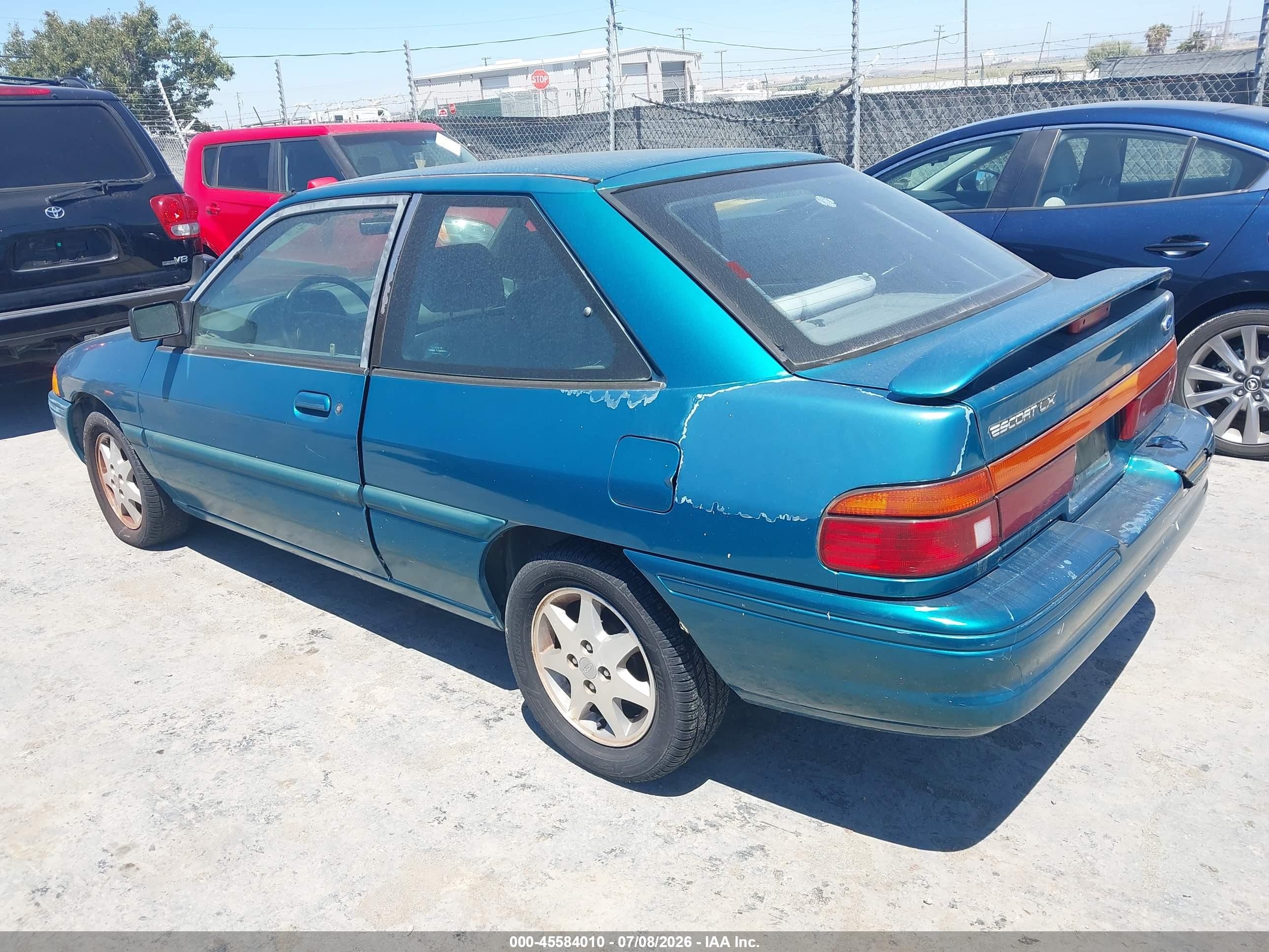 1994 Ford Escort Lx/sport Turquoise vin: 1FARP11J8RW212497