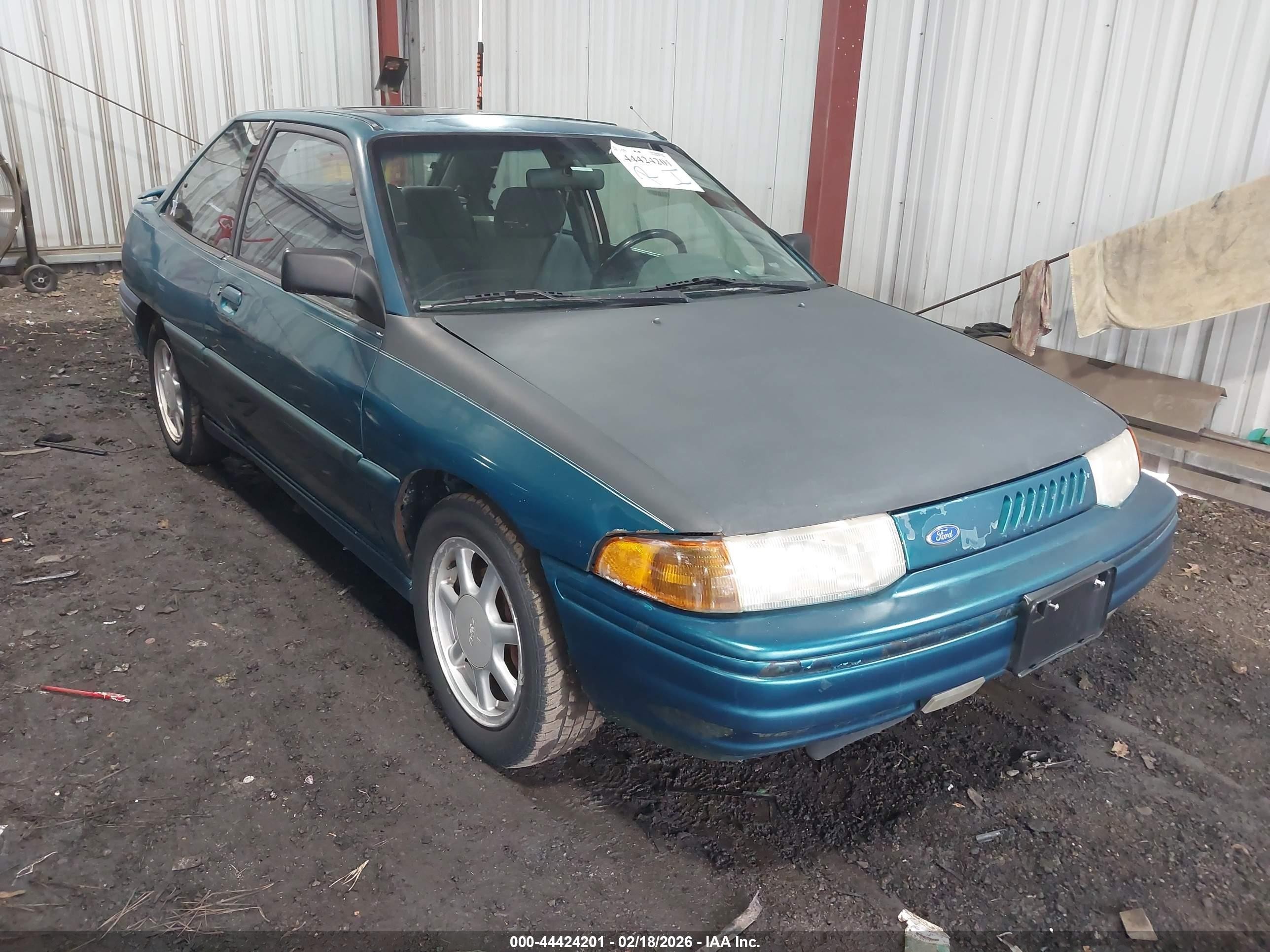 1994 Ford Escort Gt Green vin: 1FARP1283RW269525