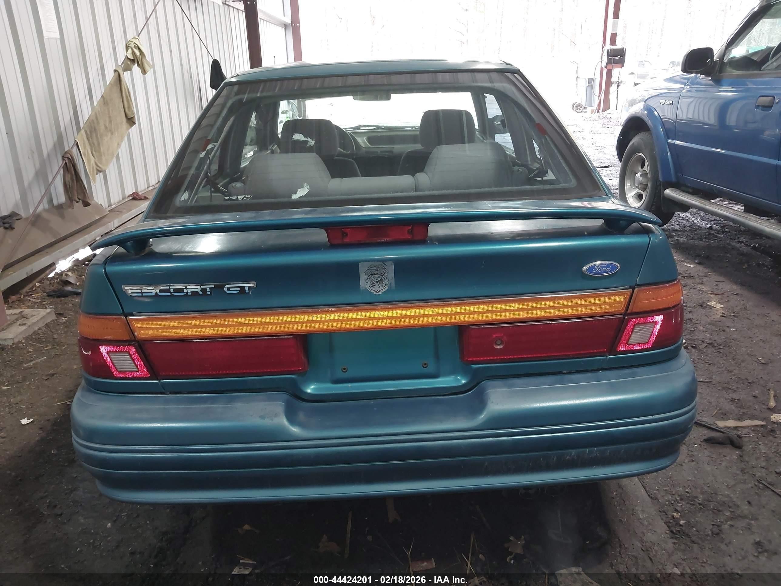 1994 Ford Escort Gt Green vin: 1FARP1283RW269525