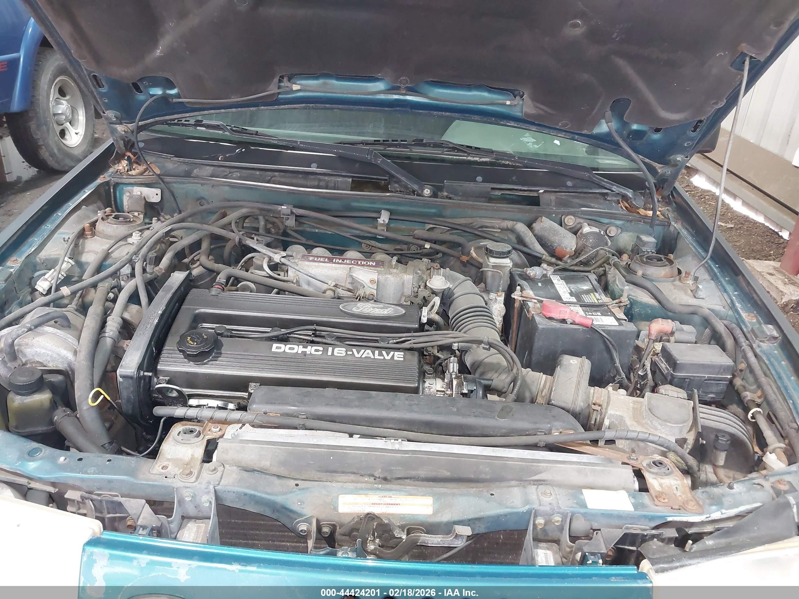 1994 Ford Escort Gt Green vin: 1FARP1283RW269525