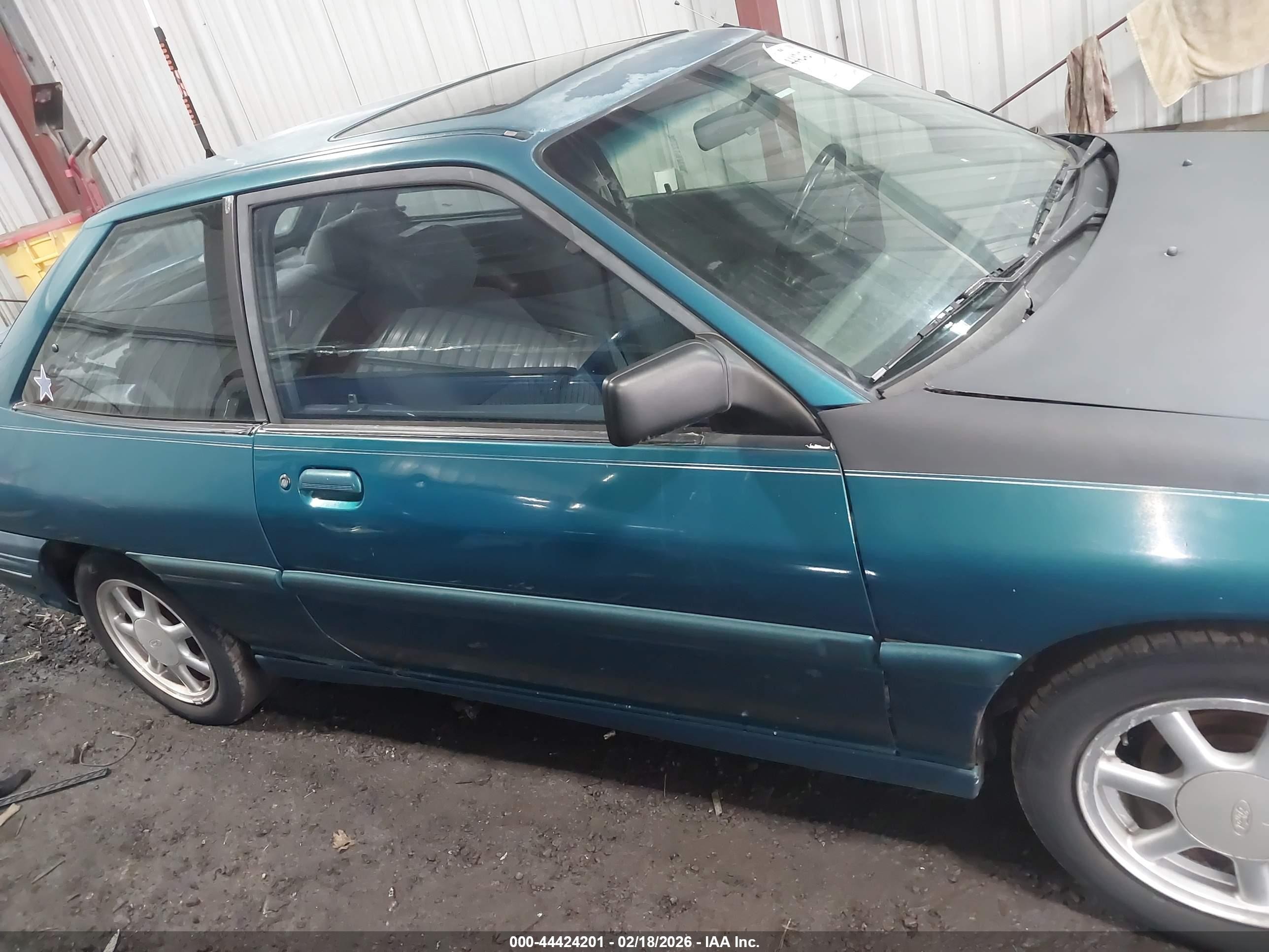 1994 Ford Escort Gt Green vin: 1FARP1283RW269525