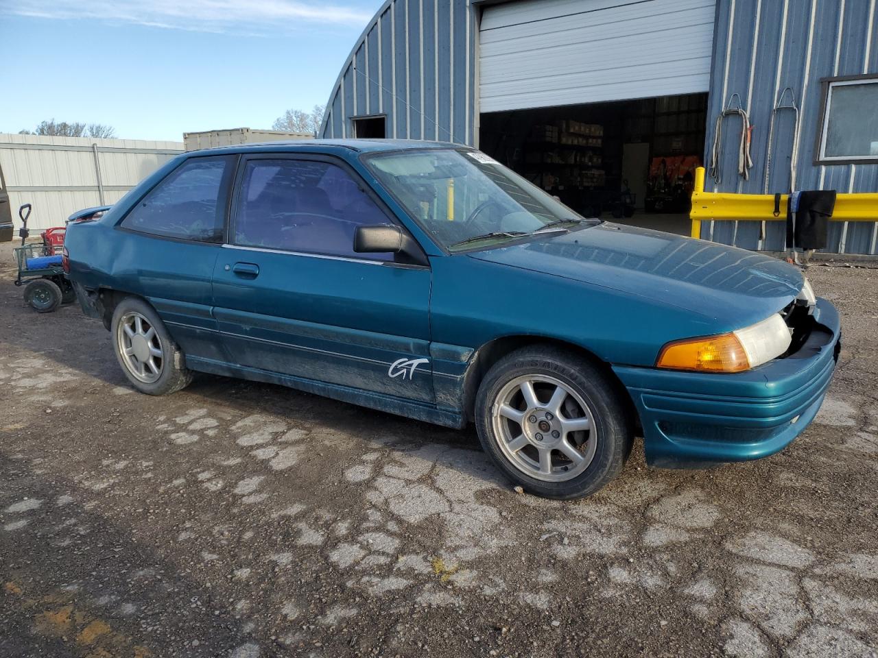 1994 Ford Escort Gt Green vin: 1FARP128XRW316467