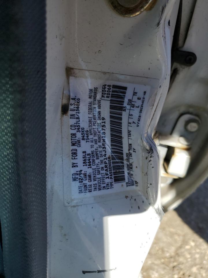 1994 Ford Escort Lx White vin: 1FARP14J3RW187519