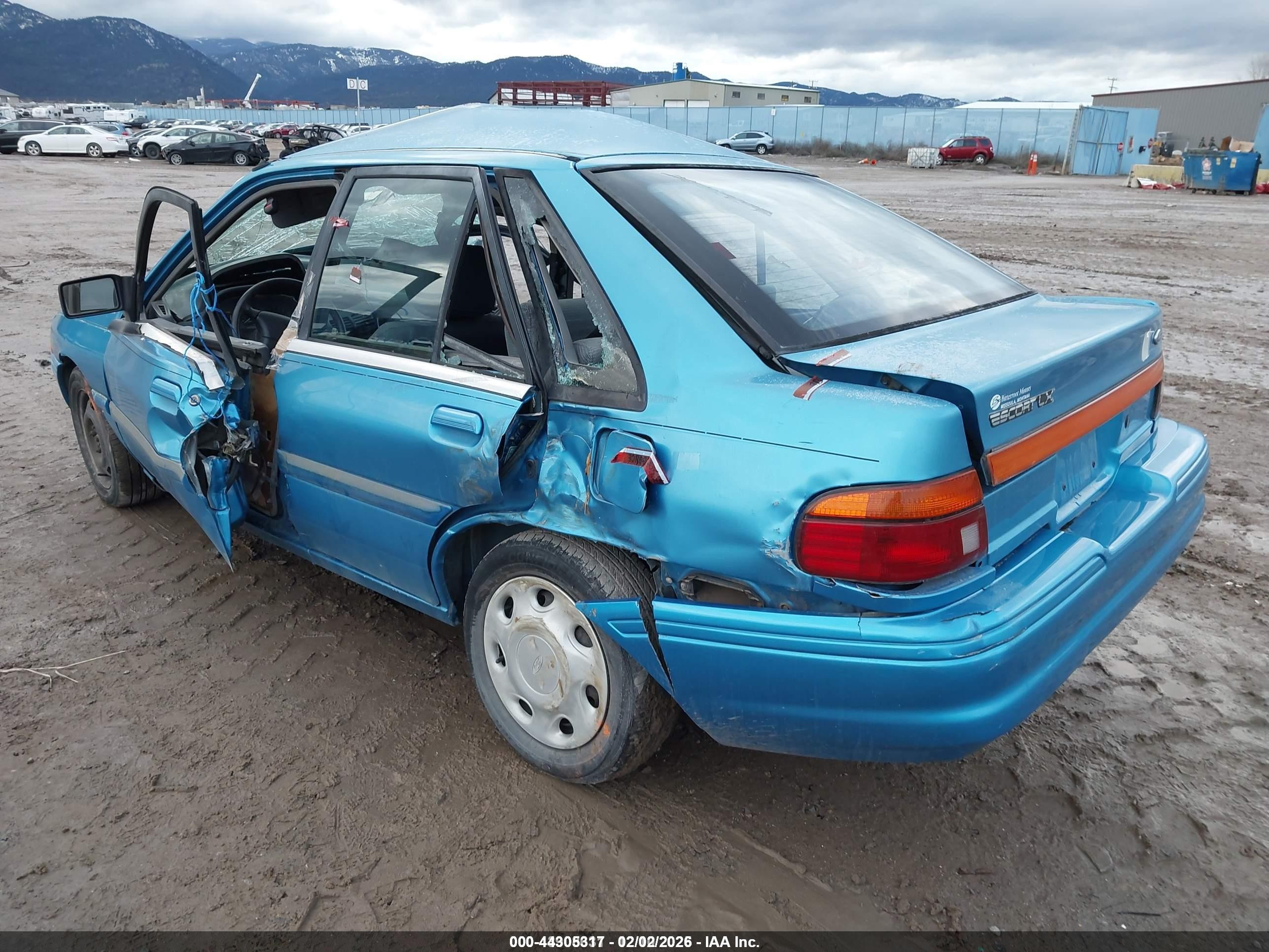 1994 Ford Escort Lx/sport Blue vin: 1FARP14J7RW310450