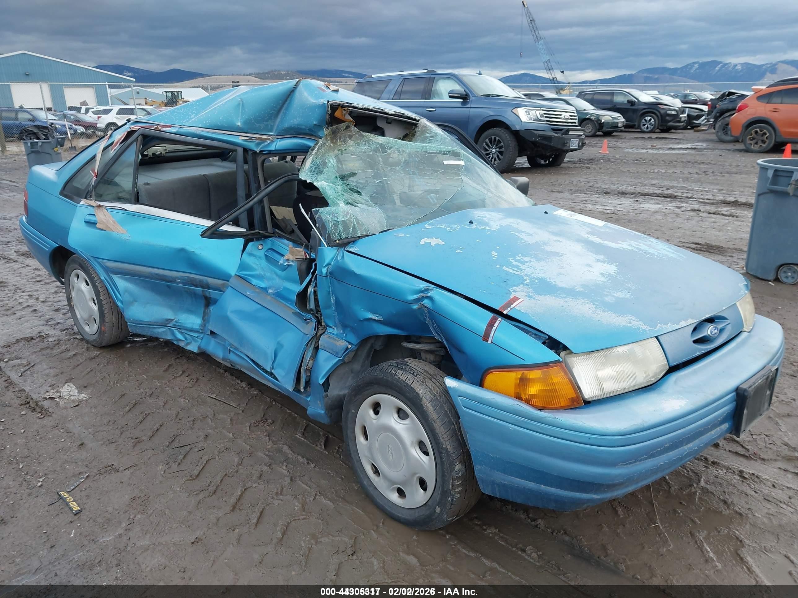 1994 Ford Escort Lx/sport Blue vin: 1FARP14J7RW310450