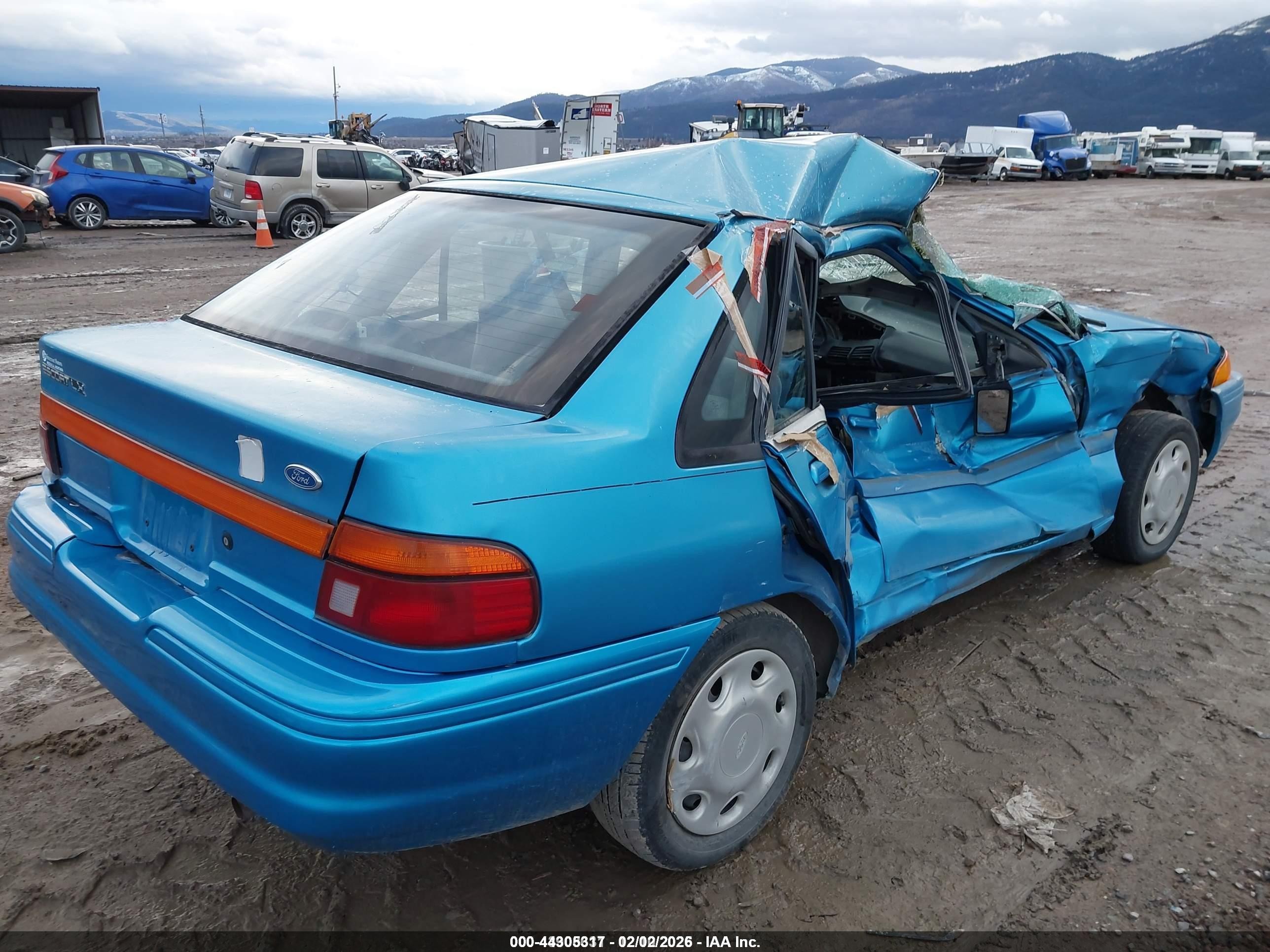 1994 Ford Escort Lx/sport Blue vin: 1FARP14J7RW310450