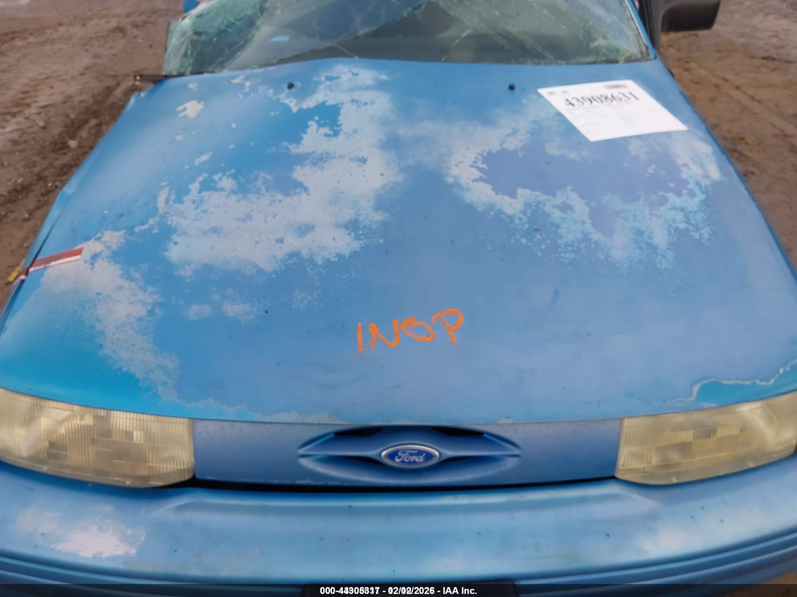 1994 Ford Escort Lx/sport Blue vin: 1FARP14J7RW310450