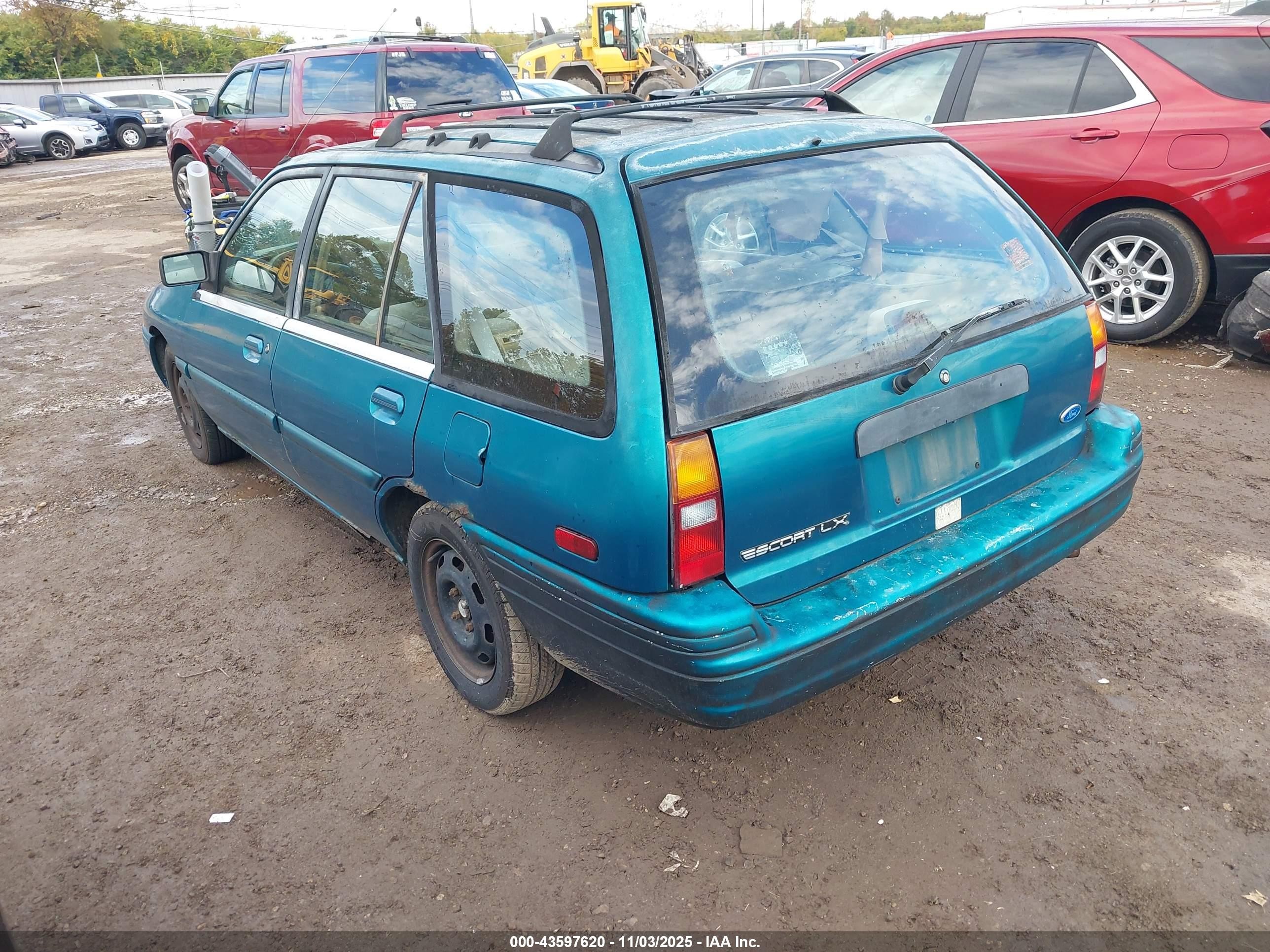 1994 Ford Escort Lx/sport Green vin: 1FARP15J3RW315417