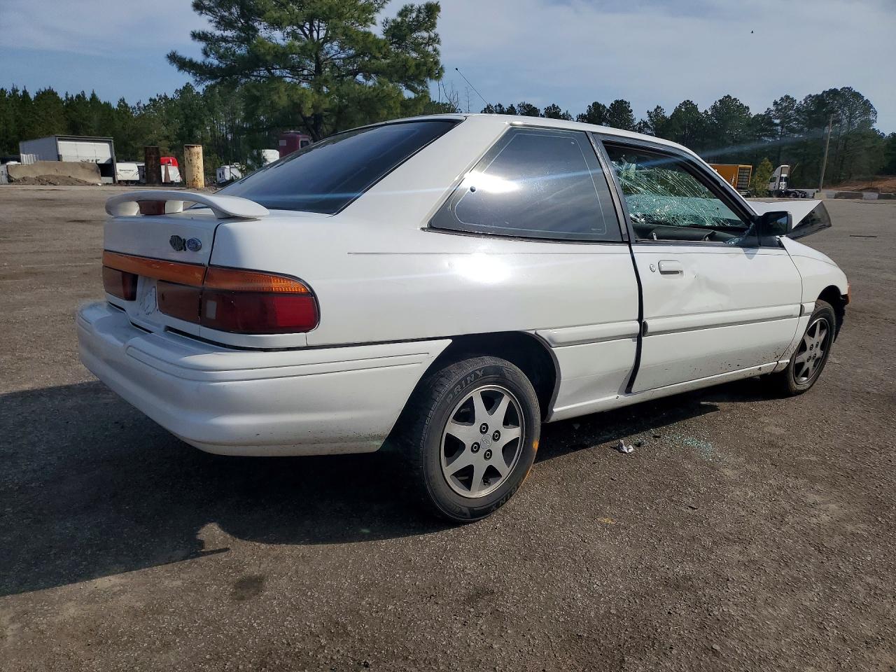 1995 Ford Escort Lx White vin: 1FASP11J1SW239158