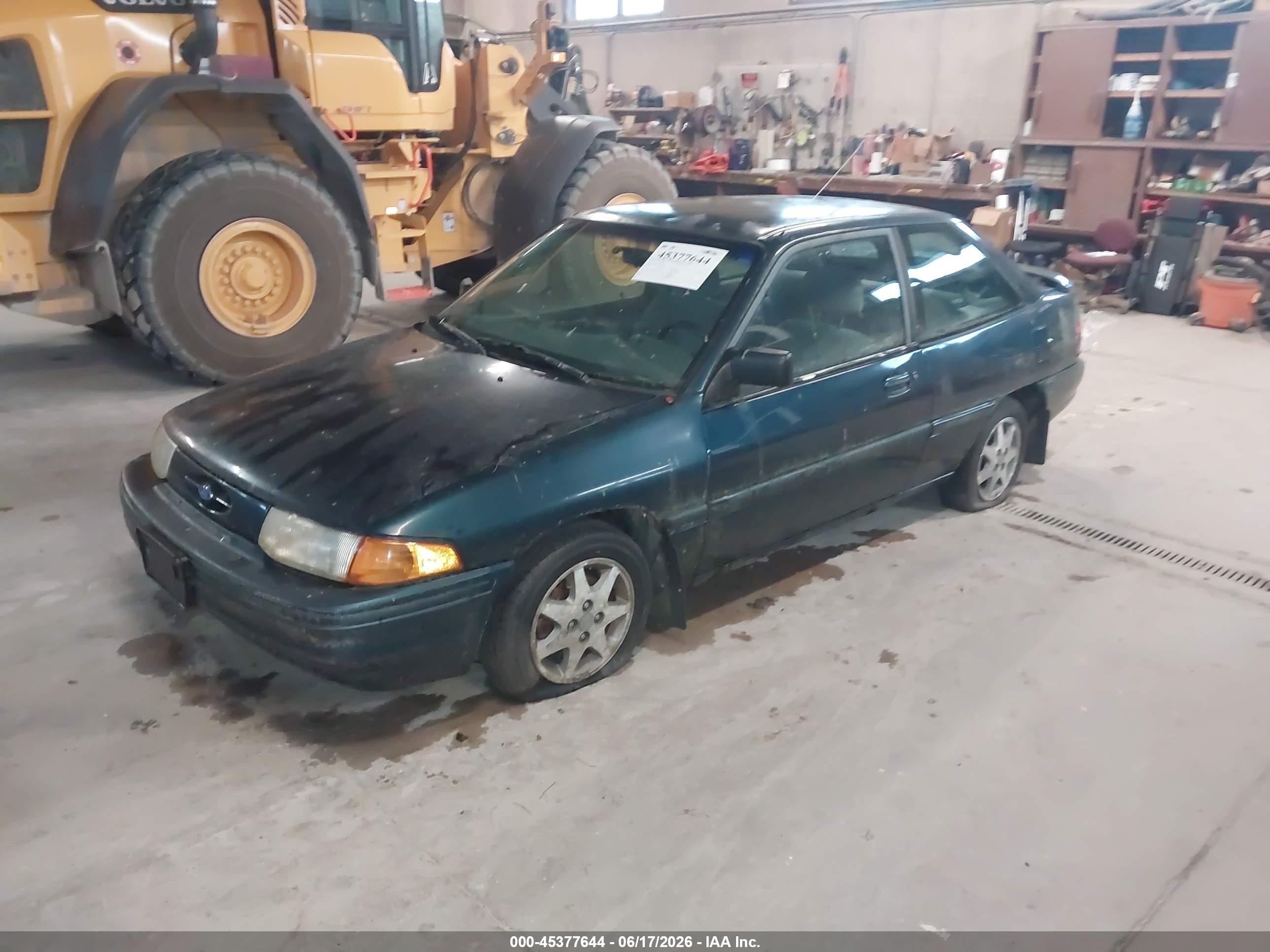 1995 Ford Escort Lx/sport Green vin: 1FASP11J3SW340380