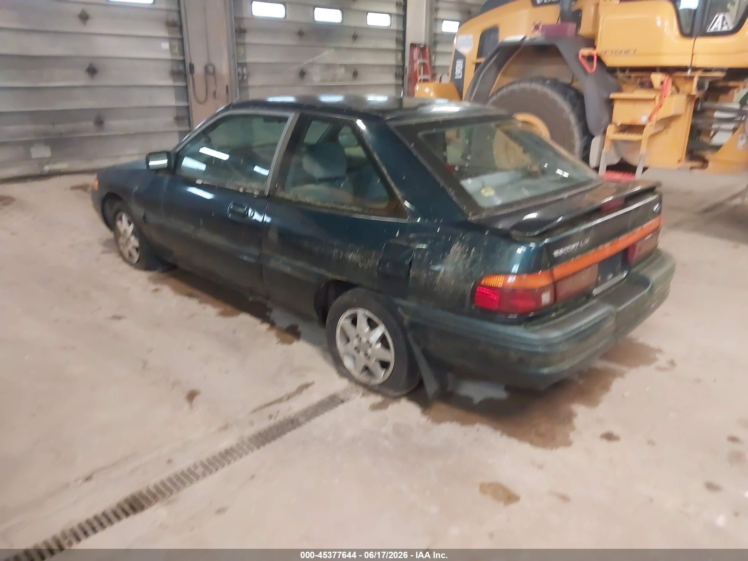 1995 Ford Escort Lx/sport Green vin: 1FASP11J3SW340380