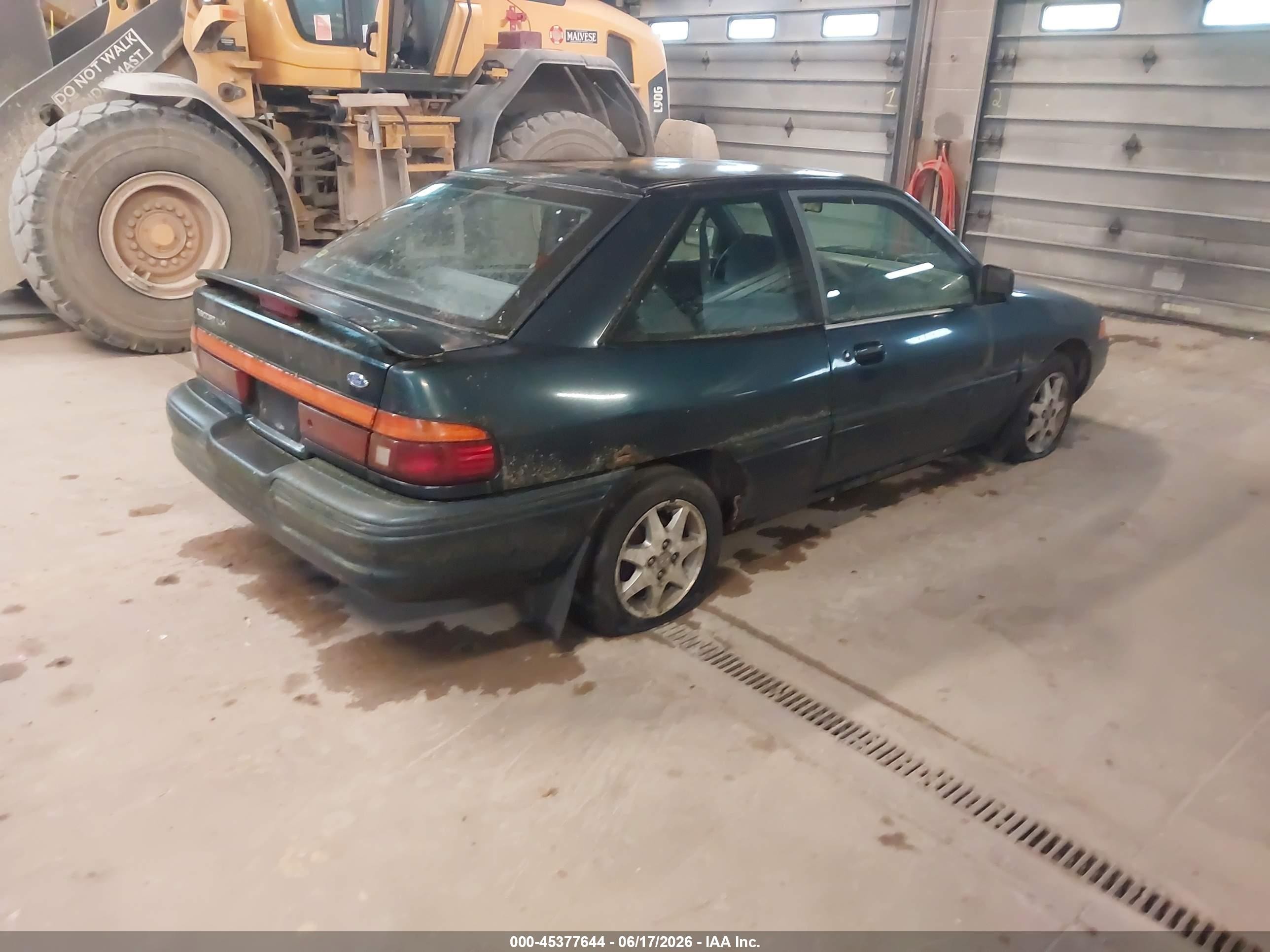 1995 Ford Escort Lx/sport Green vin: 1FASP11J3SW340380