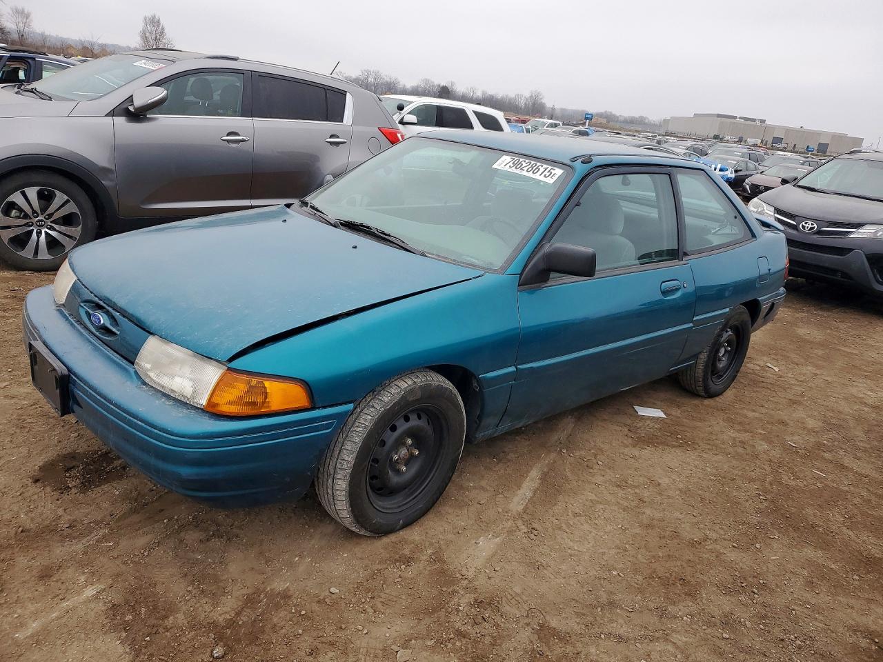 1995 Ford Escort Lx Green vin: 1FASP11J4SW337102