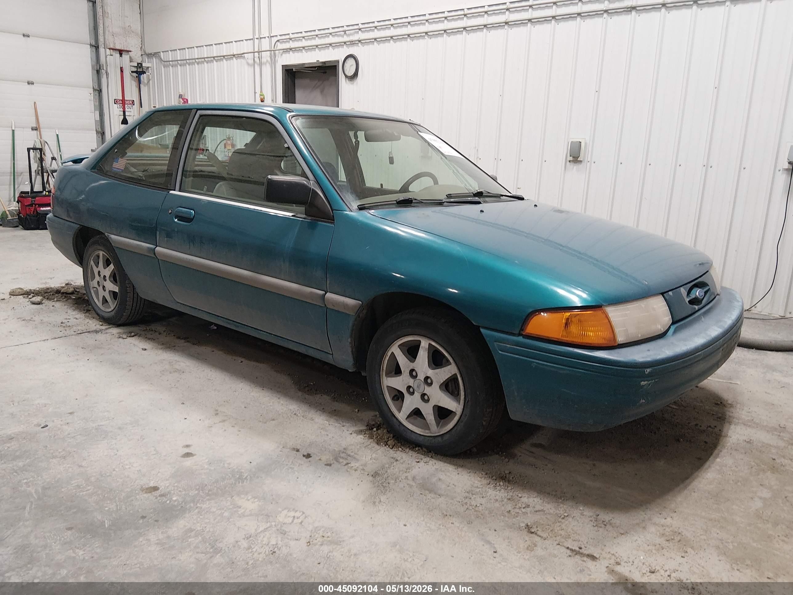 1995 Ford Escort Lx/sport Green vin: 1FASP11J5SW291537