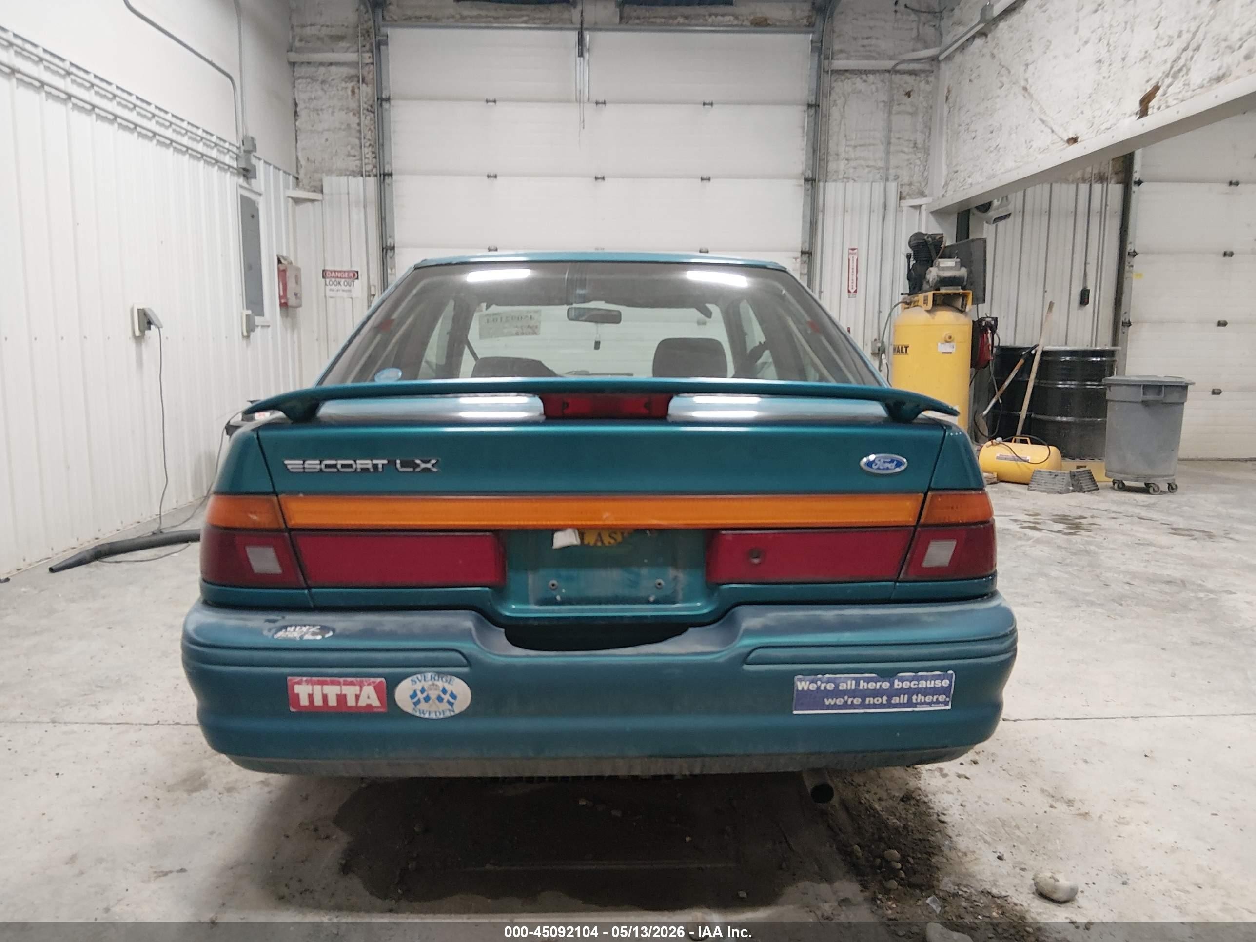 1995 Ford Escort Lx/sport Green vin: 1FASP11J5SW291537