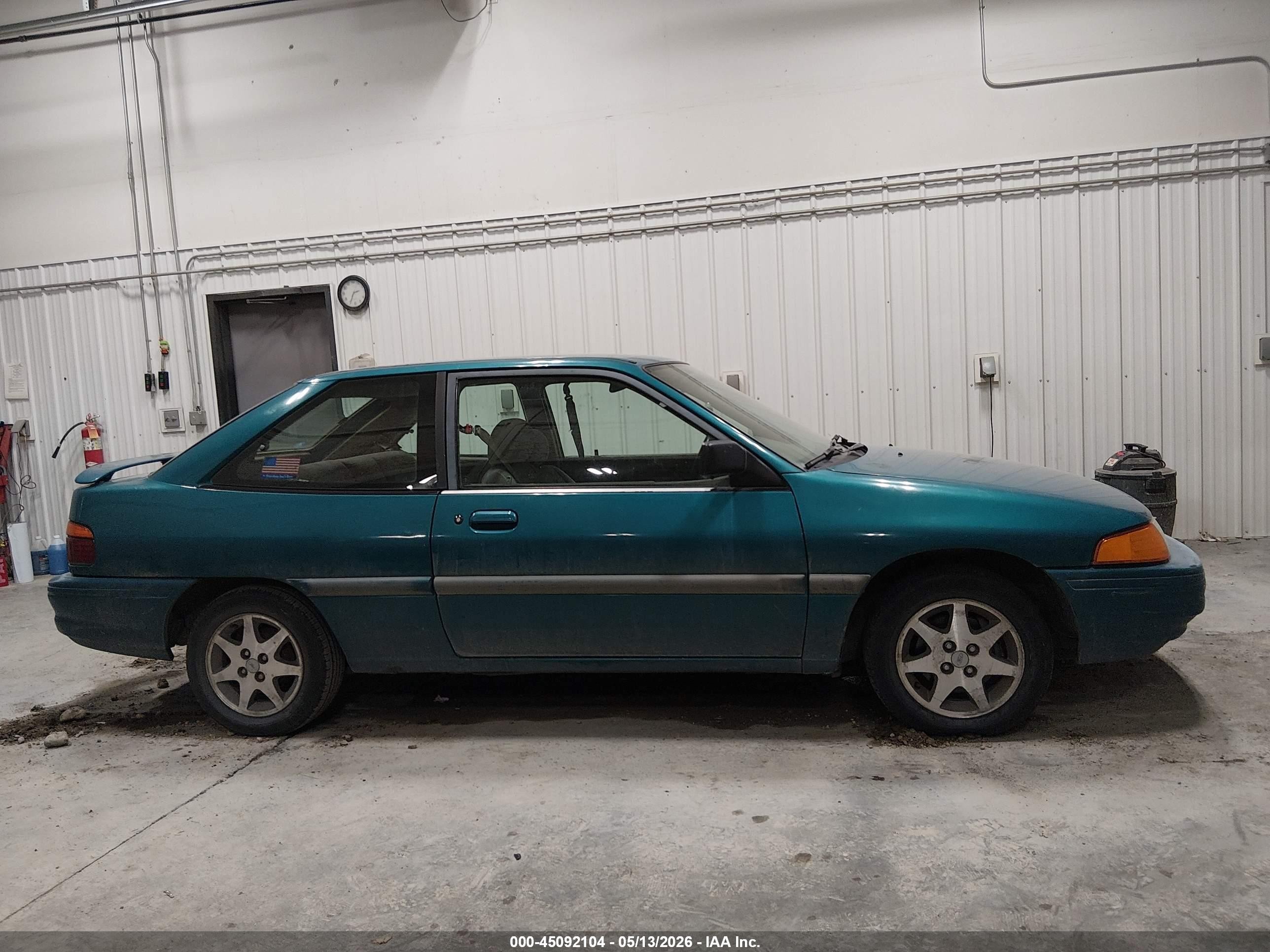 1995 Ford Escort Lx/sport Green vin: 1FASP11J5SW291537