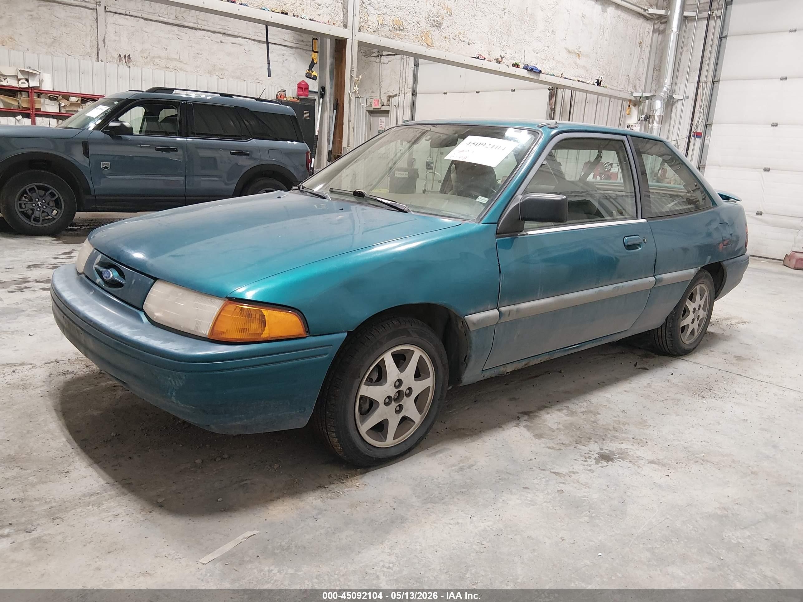 1995 Ford Escort Lx/sport Green vin: 1FASP11J5SW291537