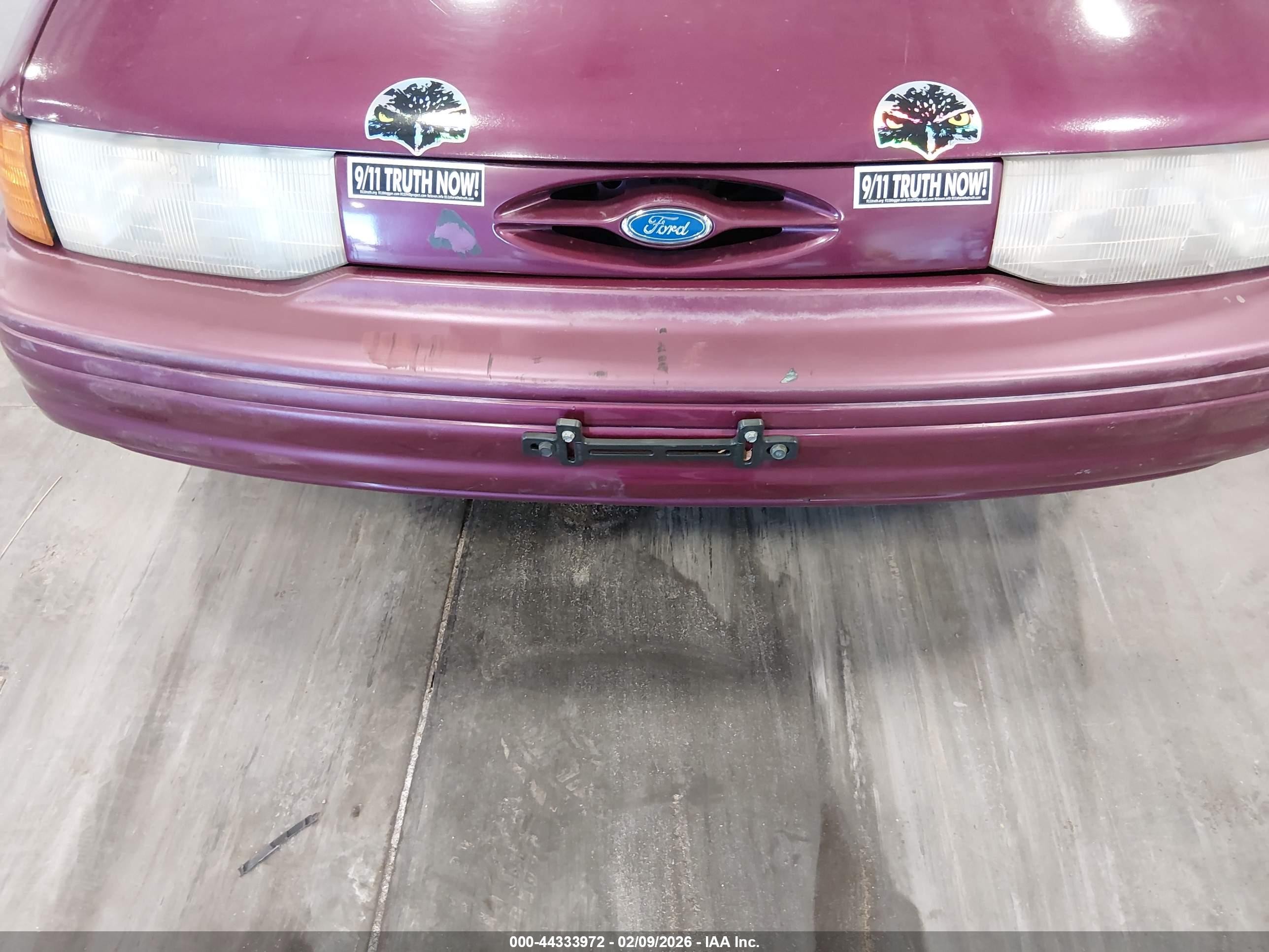 1995 Ford Escort Lx/sport Burgundy vin: 1FASP11J7SW261861
