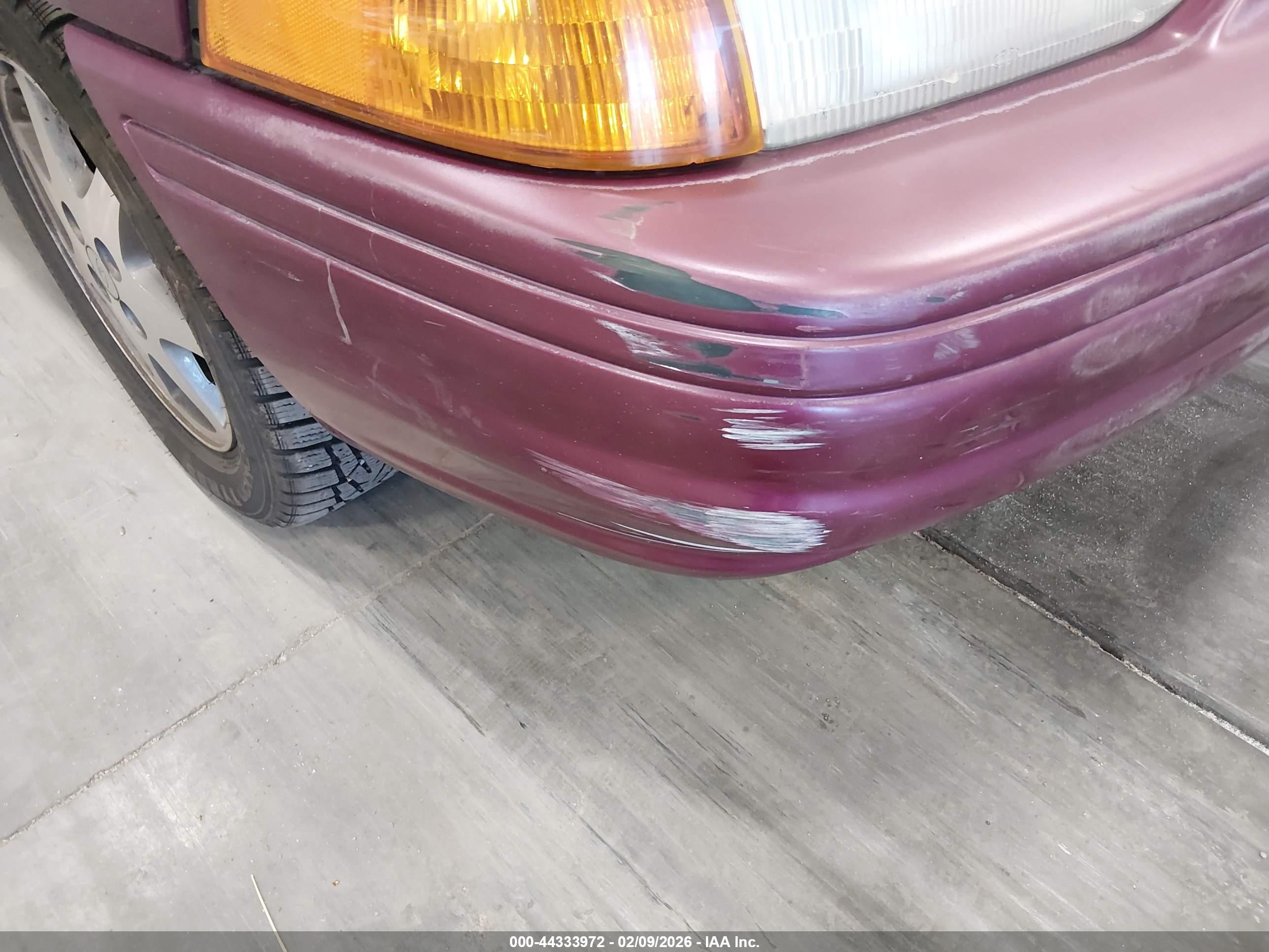 1995 Ford Escort Lx/sport Burgundy vin: 1FASP11J7SW261861