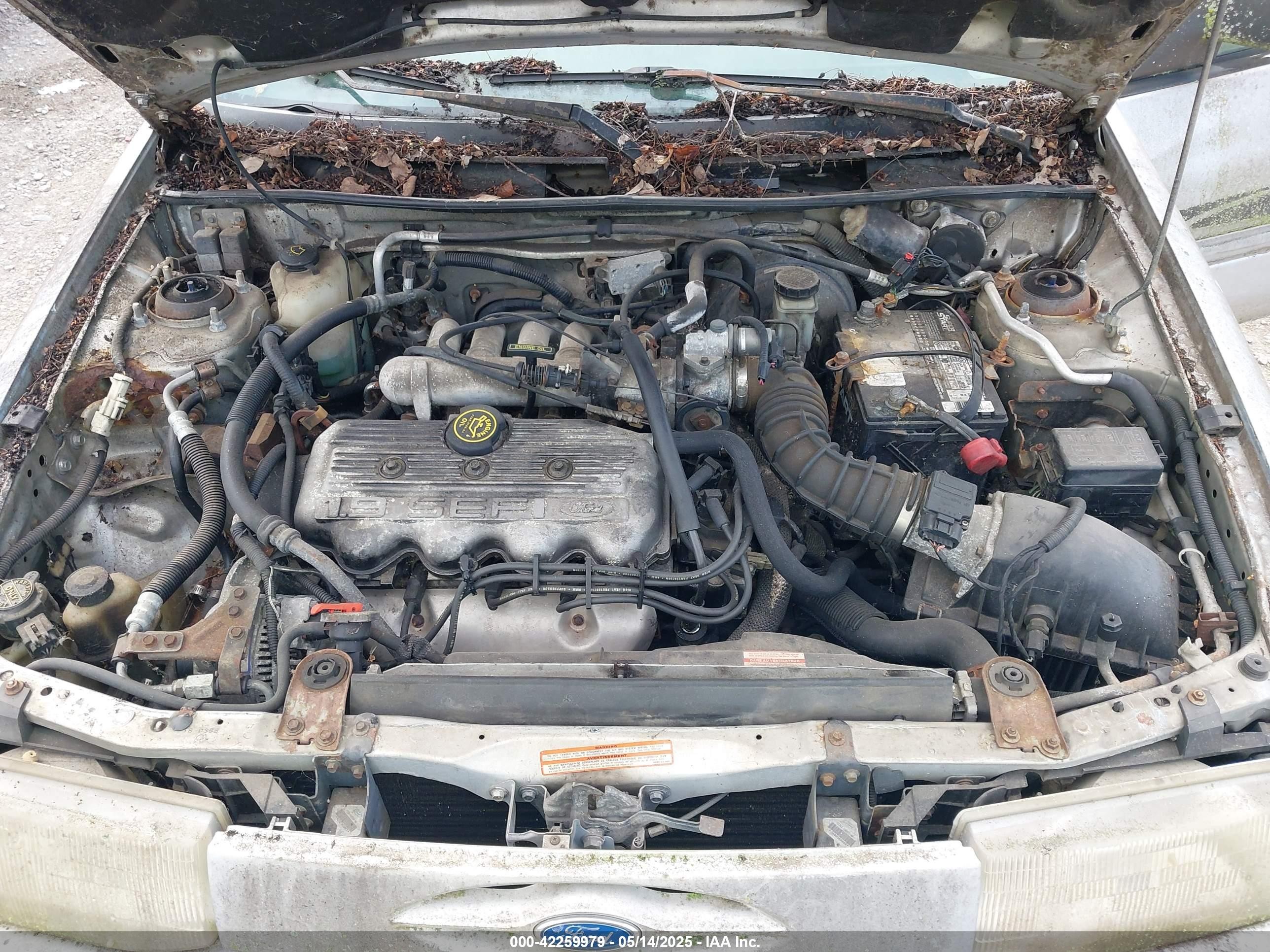 1996 Ford Escort Lx Silver vin: 1FASP11J9TW180412