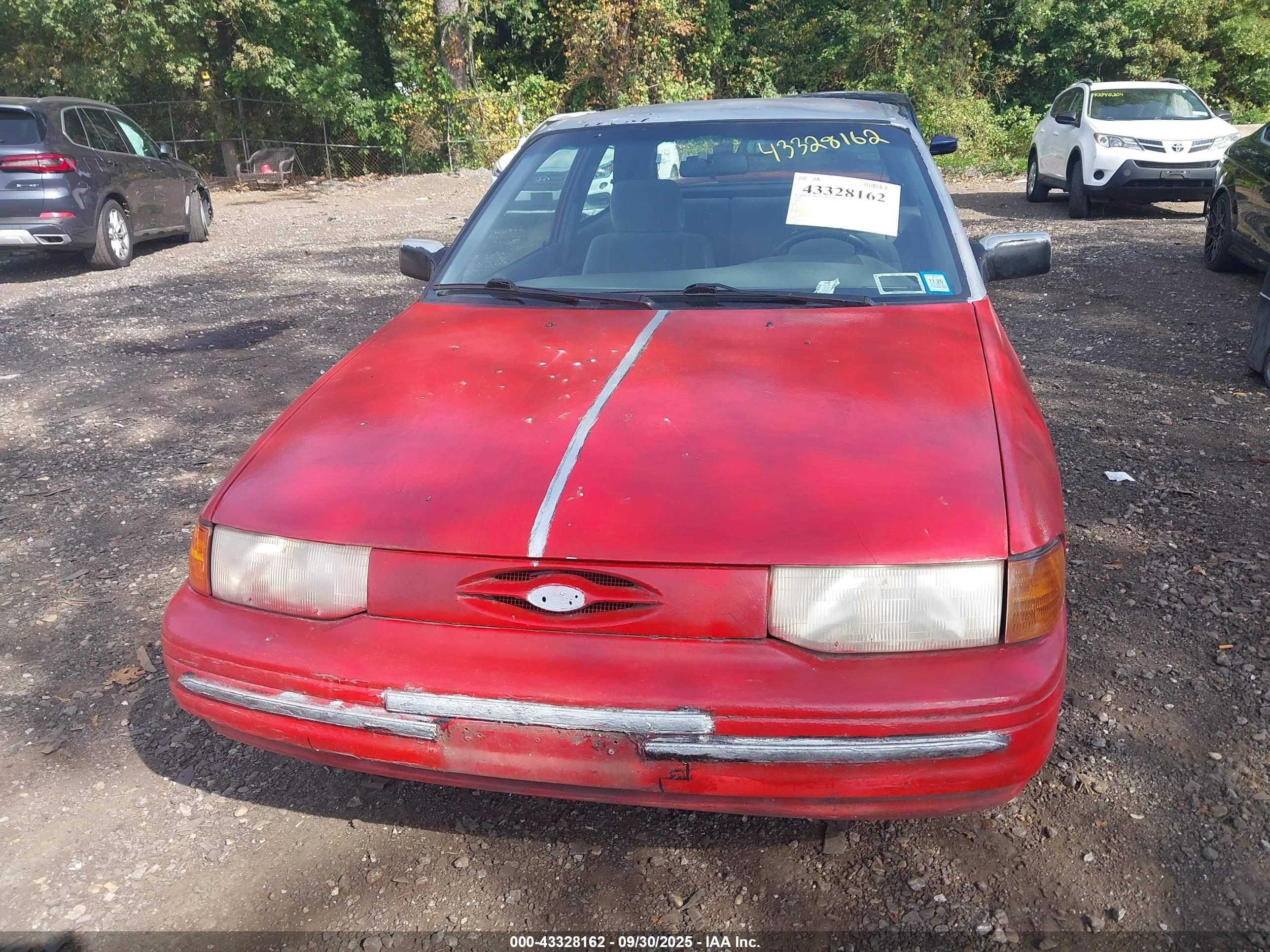 1995 Ford Escort Lx/sport Red vin: 1FASP11JXSW231950