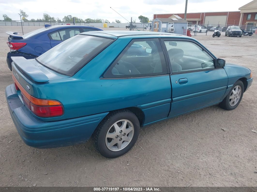 1996 Ford Escort Lx Green vin: 1FASP11JXTW181617