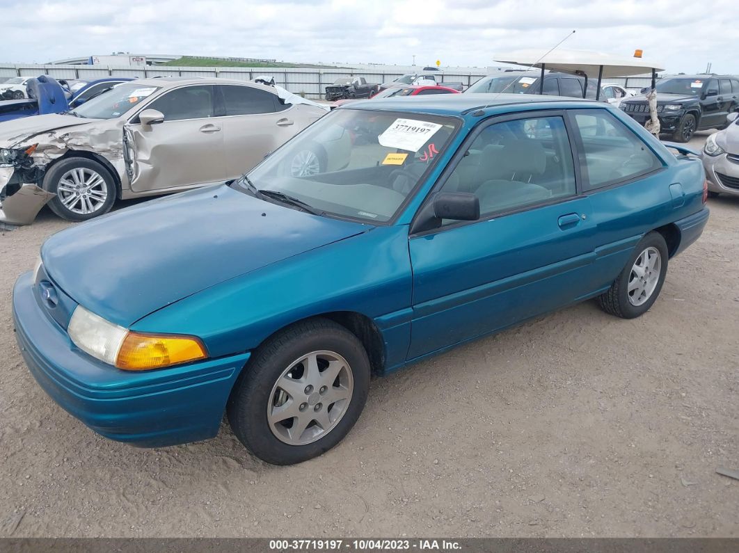 1996 Ford Escort Lx Green vin: 1FASP11JXTW181617